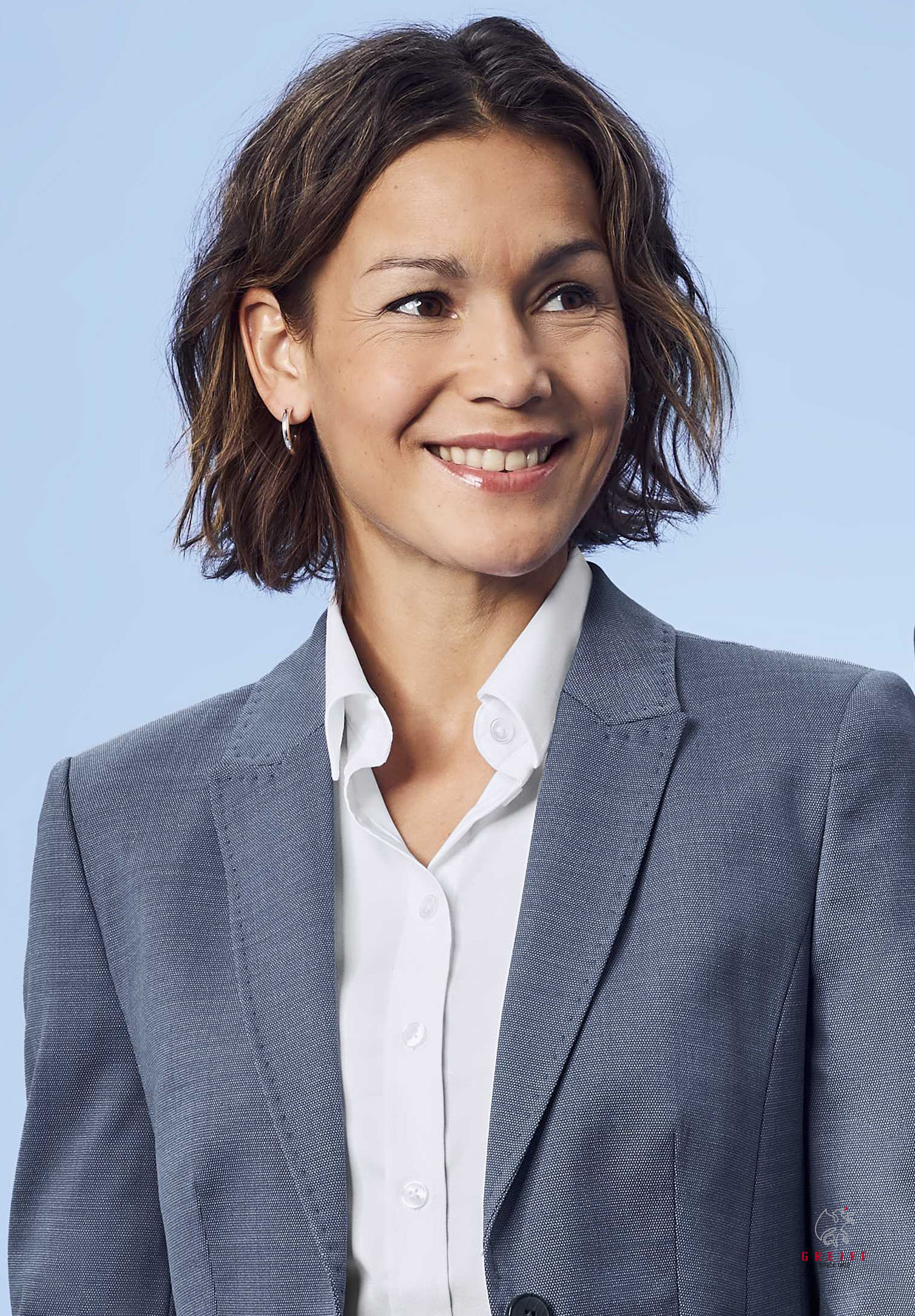 aeria blazer modern fit - pinpoint mittelblau - 48