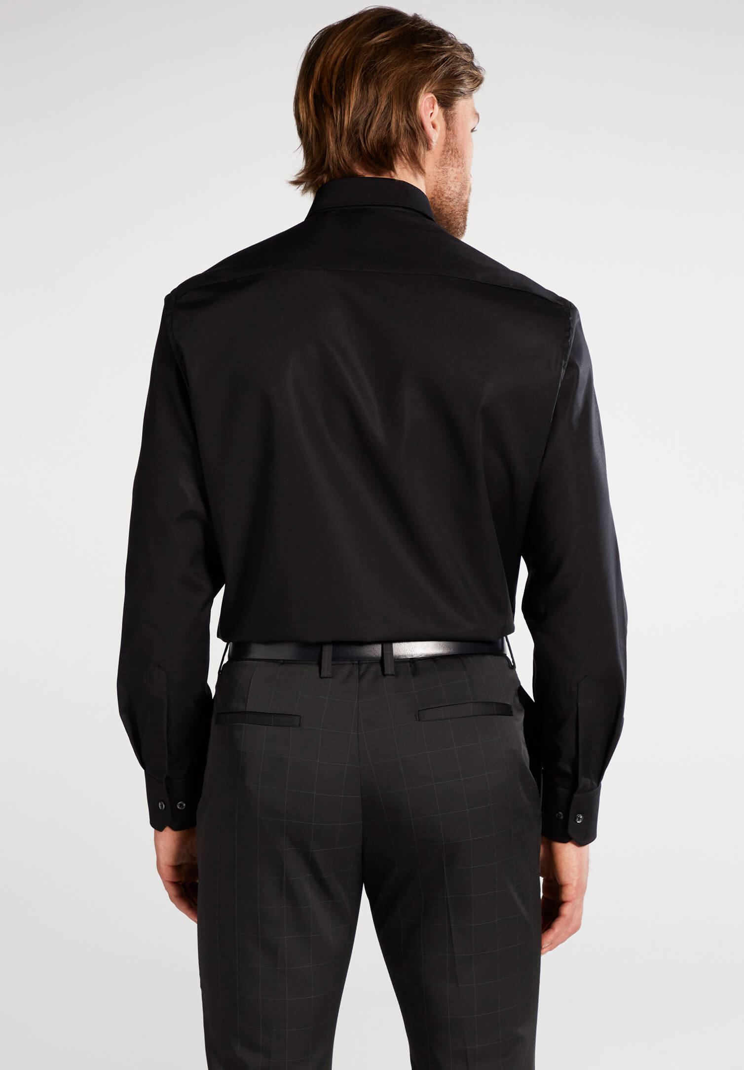 eterna hemd comfort fit langarm - schwarz - 43