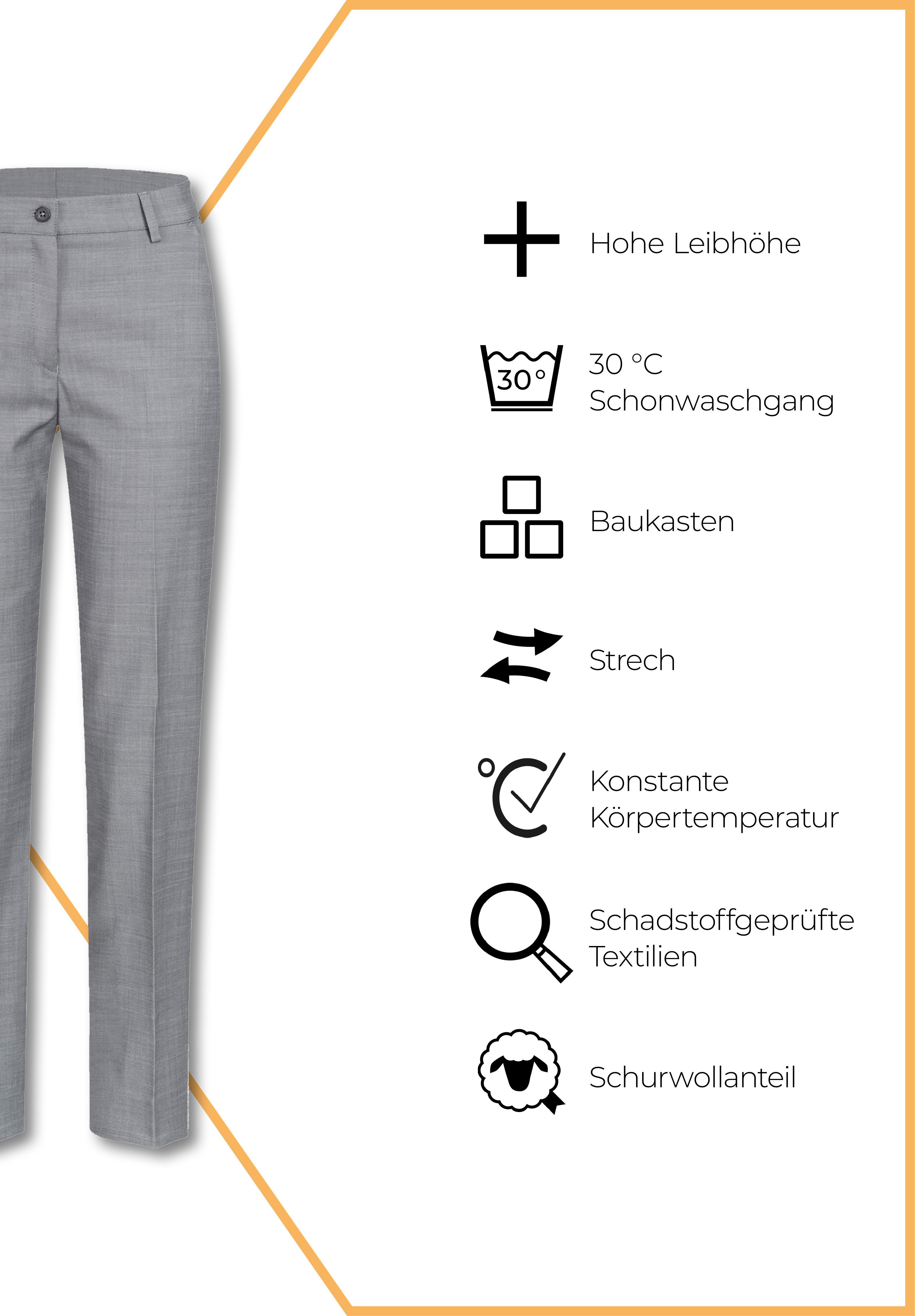 aeria hose slim fit - hellgrau - 72