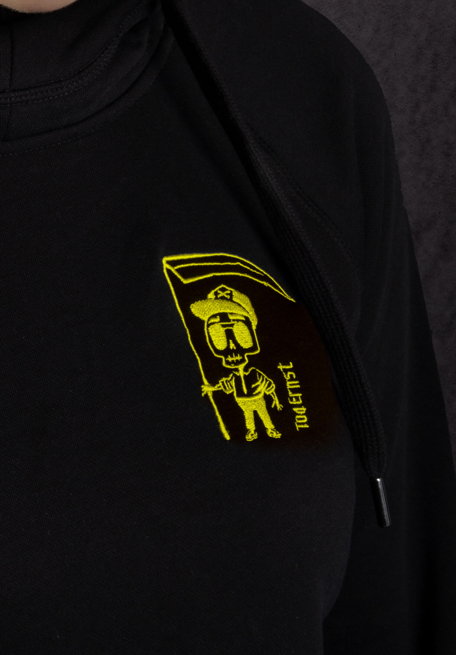 tod ernst herren hoodie neon - neon gelb - s
