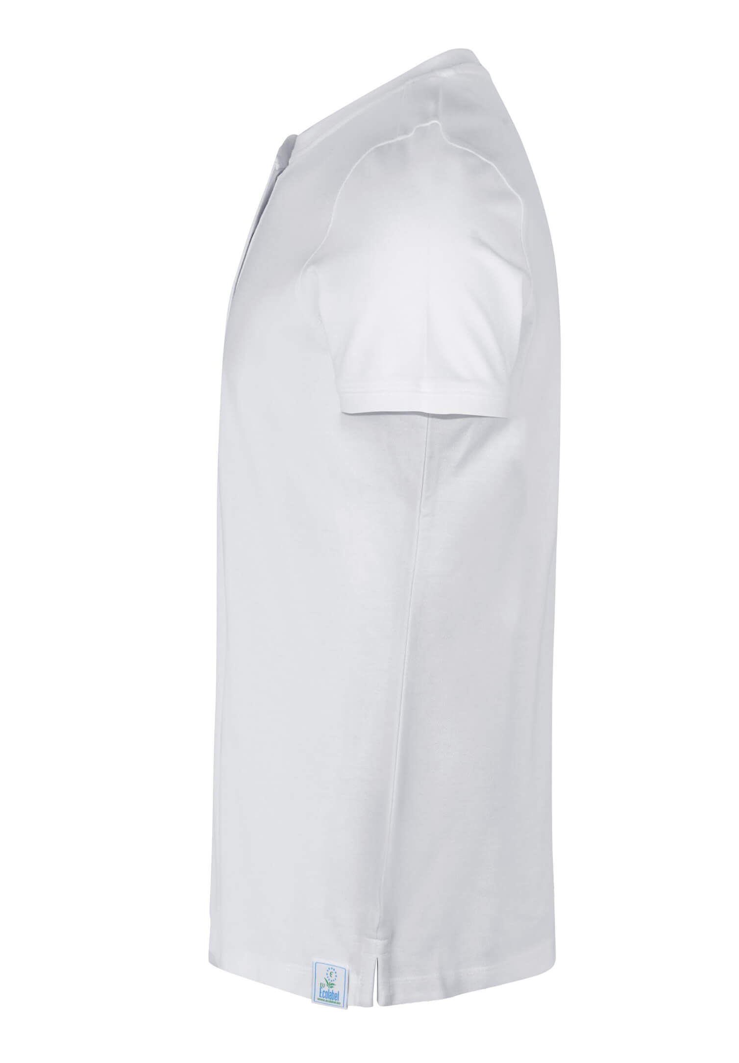 Damen Piquéshirt mit verdeckter Knopfleiste - weiß - XS