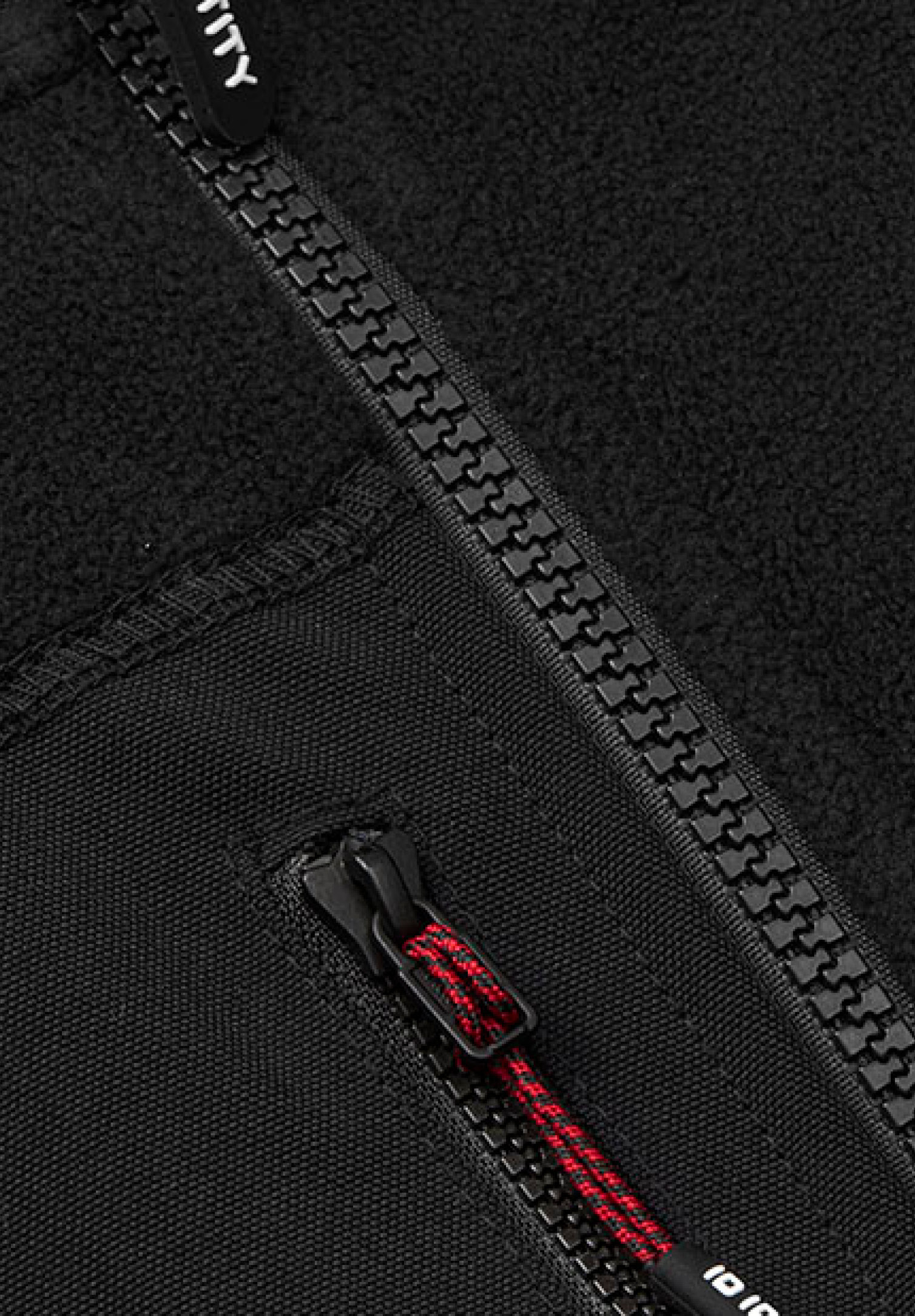 herren fleece mix jacke - schwarz - s