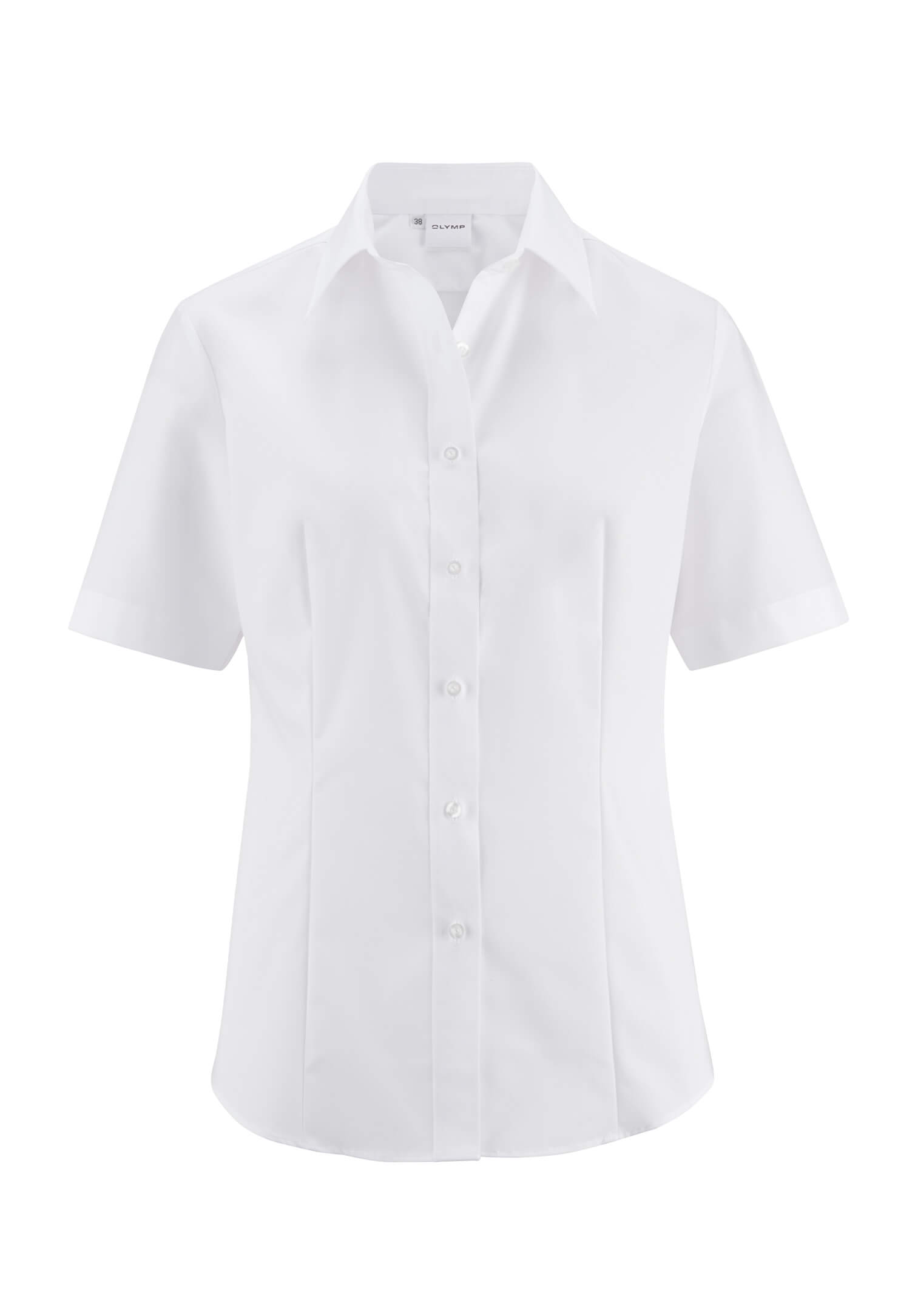 olymp bluse tendenz kurzarm - weiß - 48