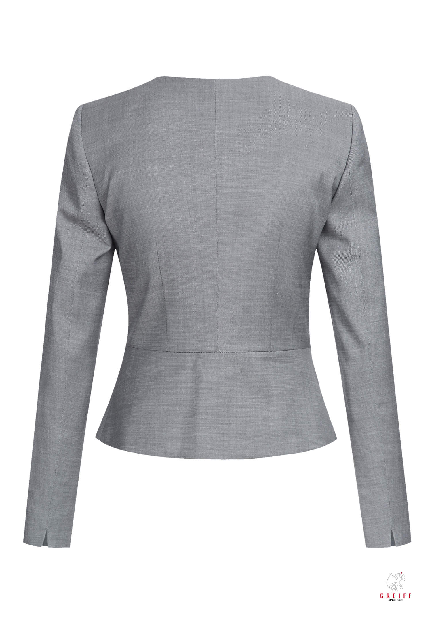 aeria zipp blazer slim fit - hellgrau - 36