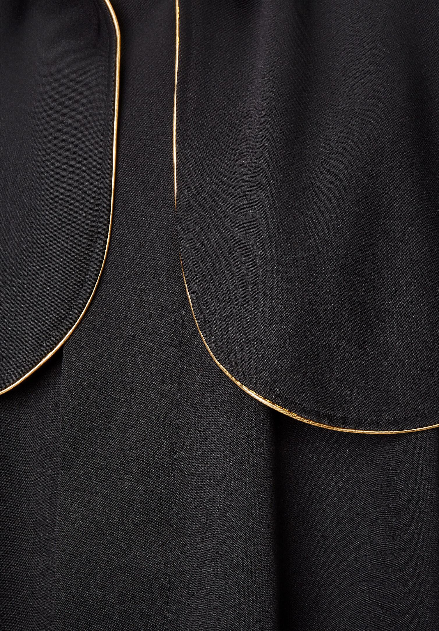 talar rundkragen größe: xs farbe: goldbordüre