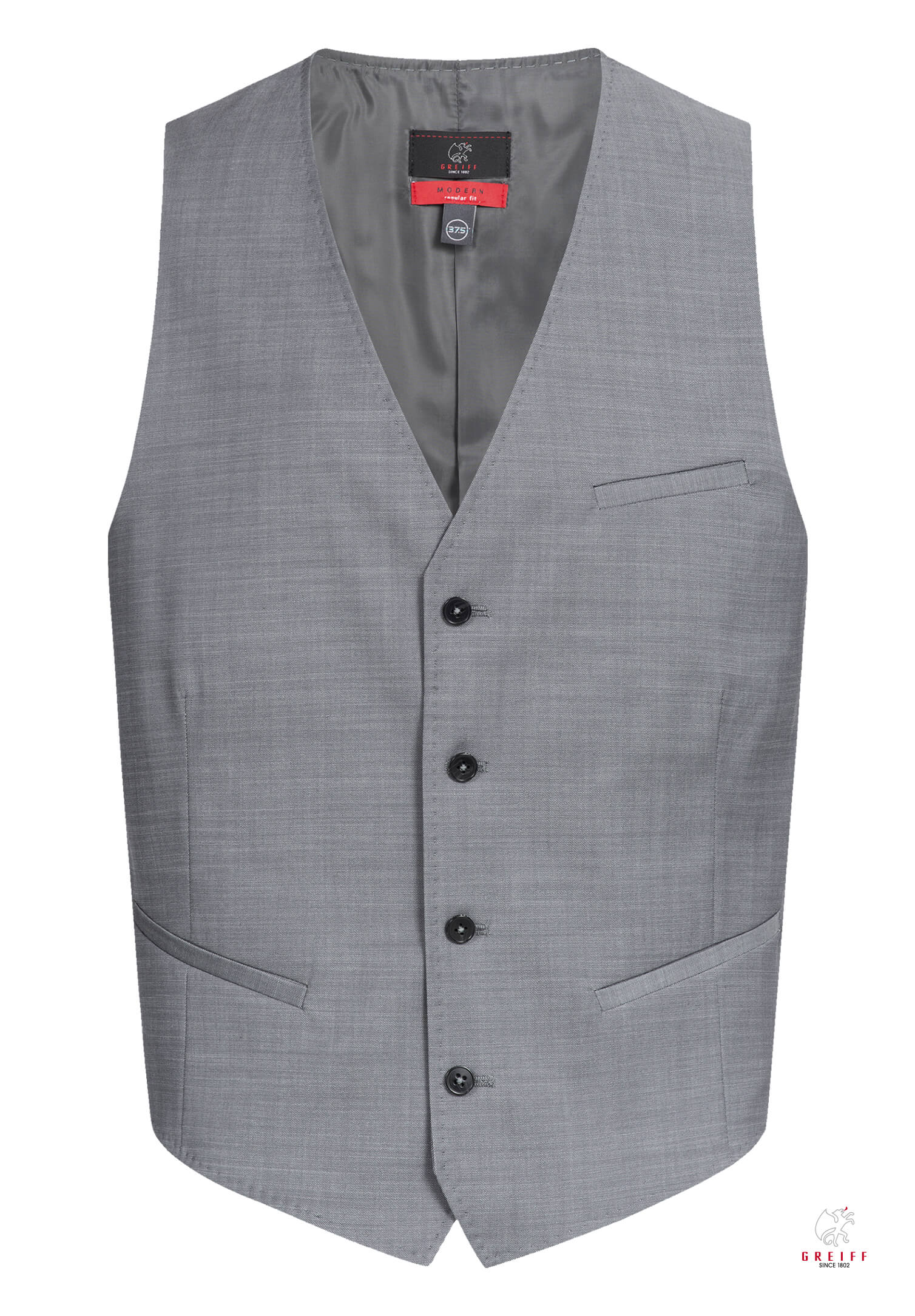 aerio weste modern fit - hellgrau - 46