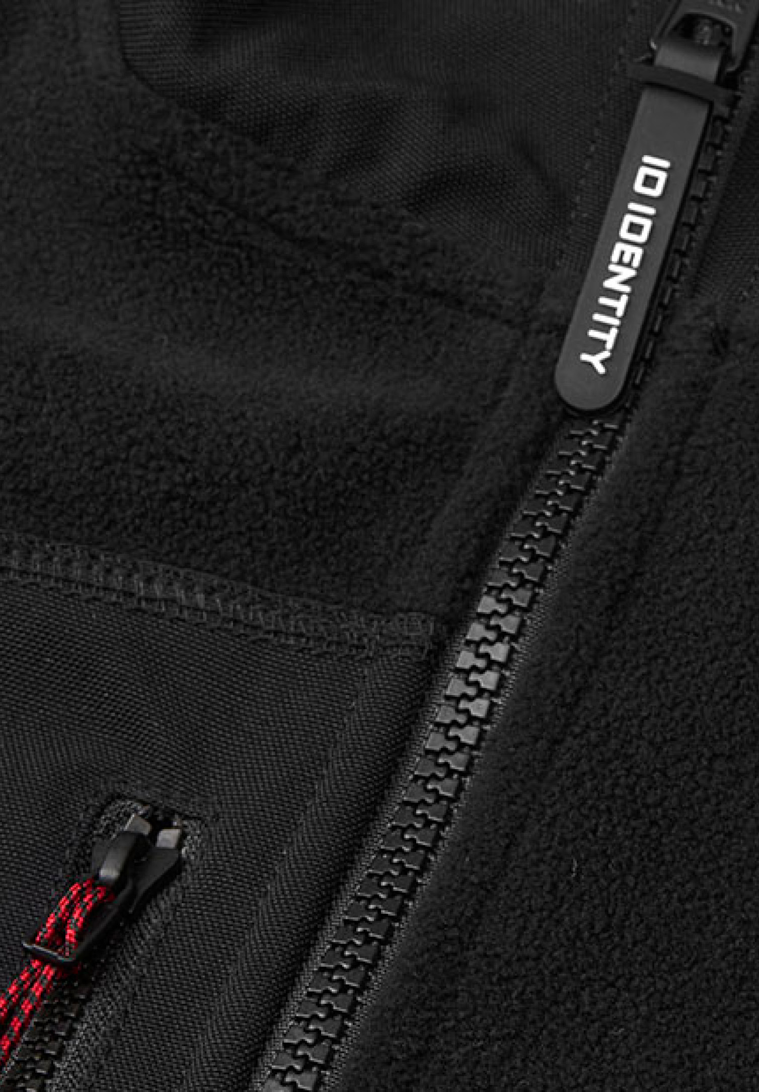 herren fleece mix weste - schwarz - 3xl
