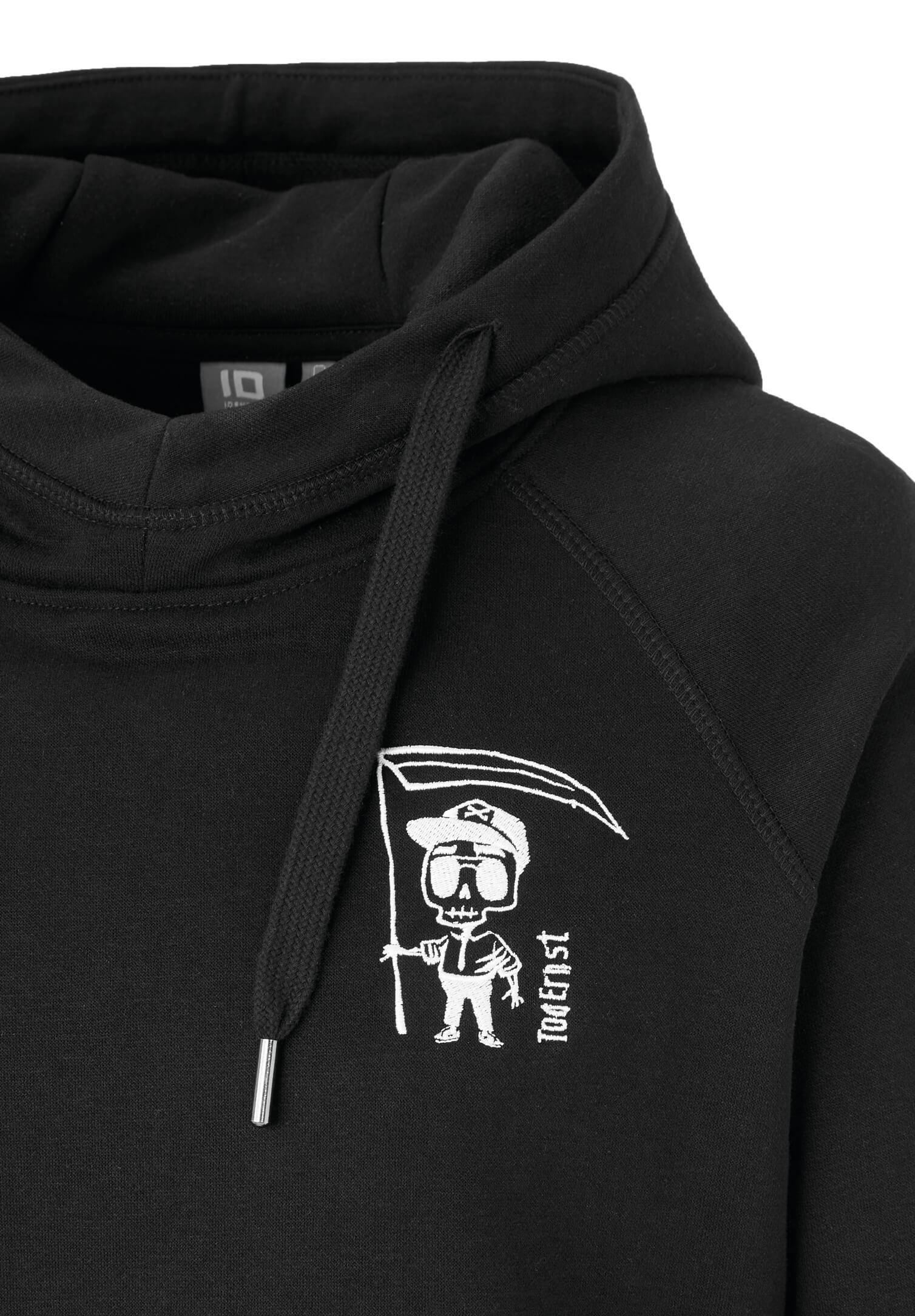 tod ernst damen hoodie - schwarz - l