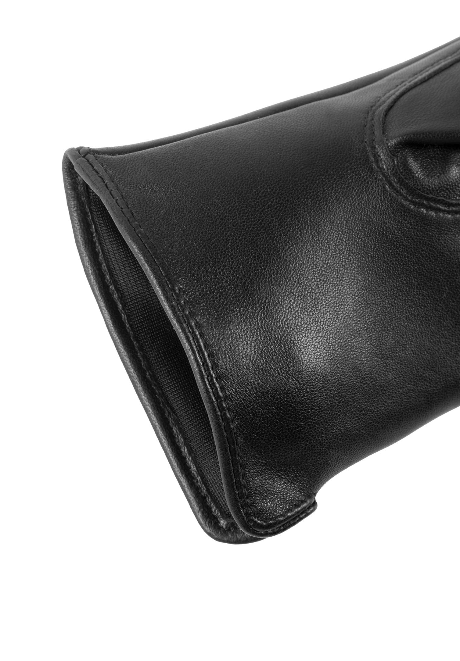 damen lederhandschuhe - schwarz - l-xl