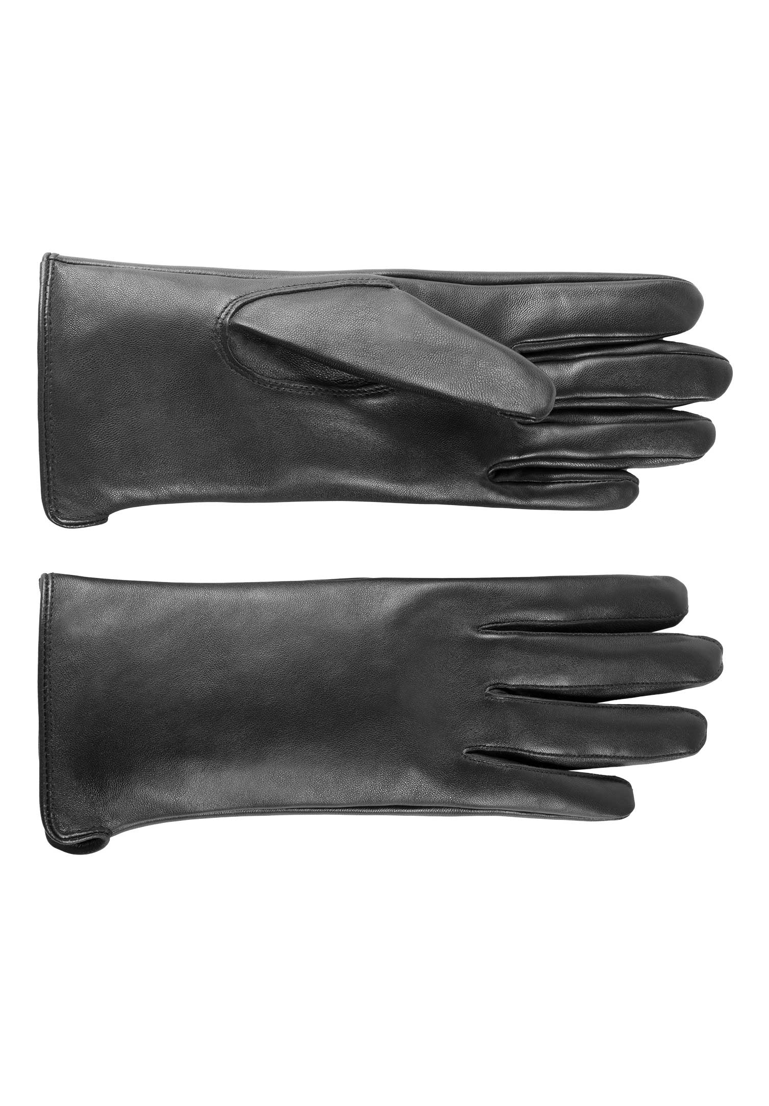 damen lederhandschuhe - schwarz - l-xl