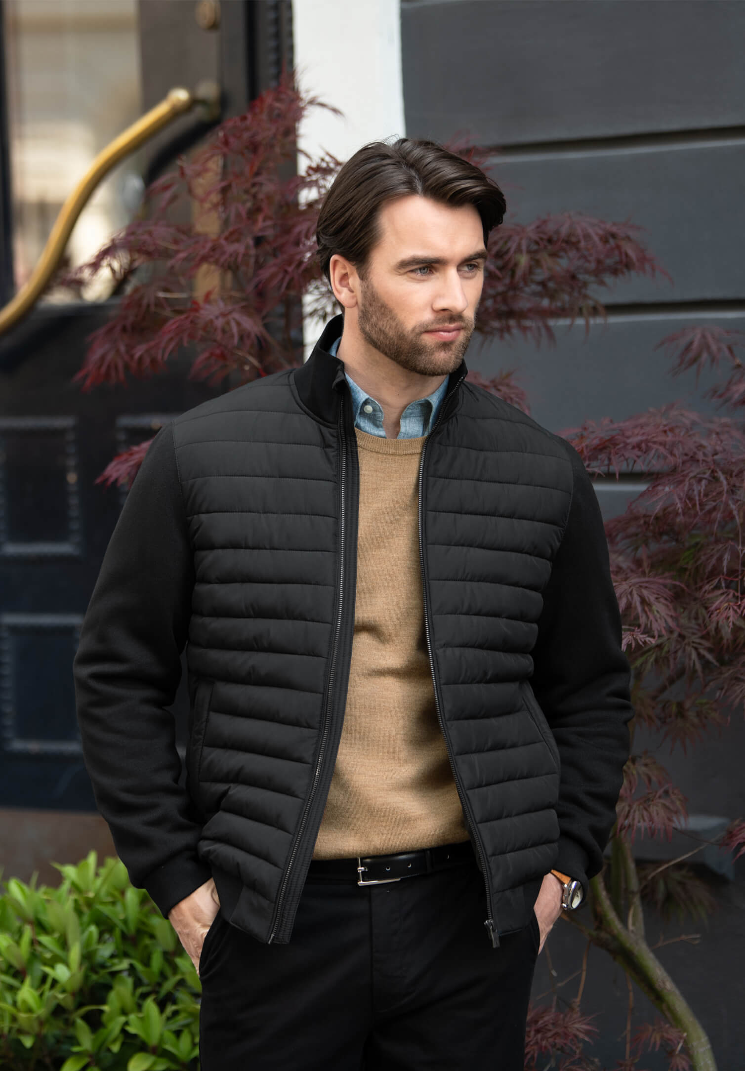 herren premium bestatter jacke - schwarz - s