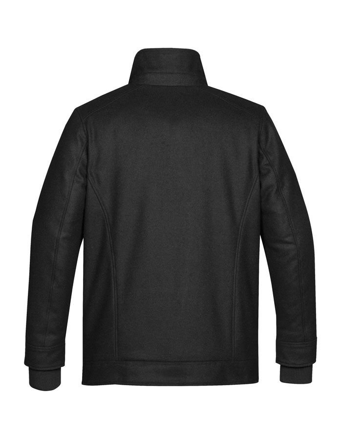 Herren Woll-Longjacket - schwarz - L  -Sale
