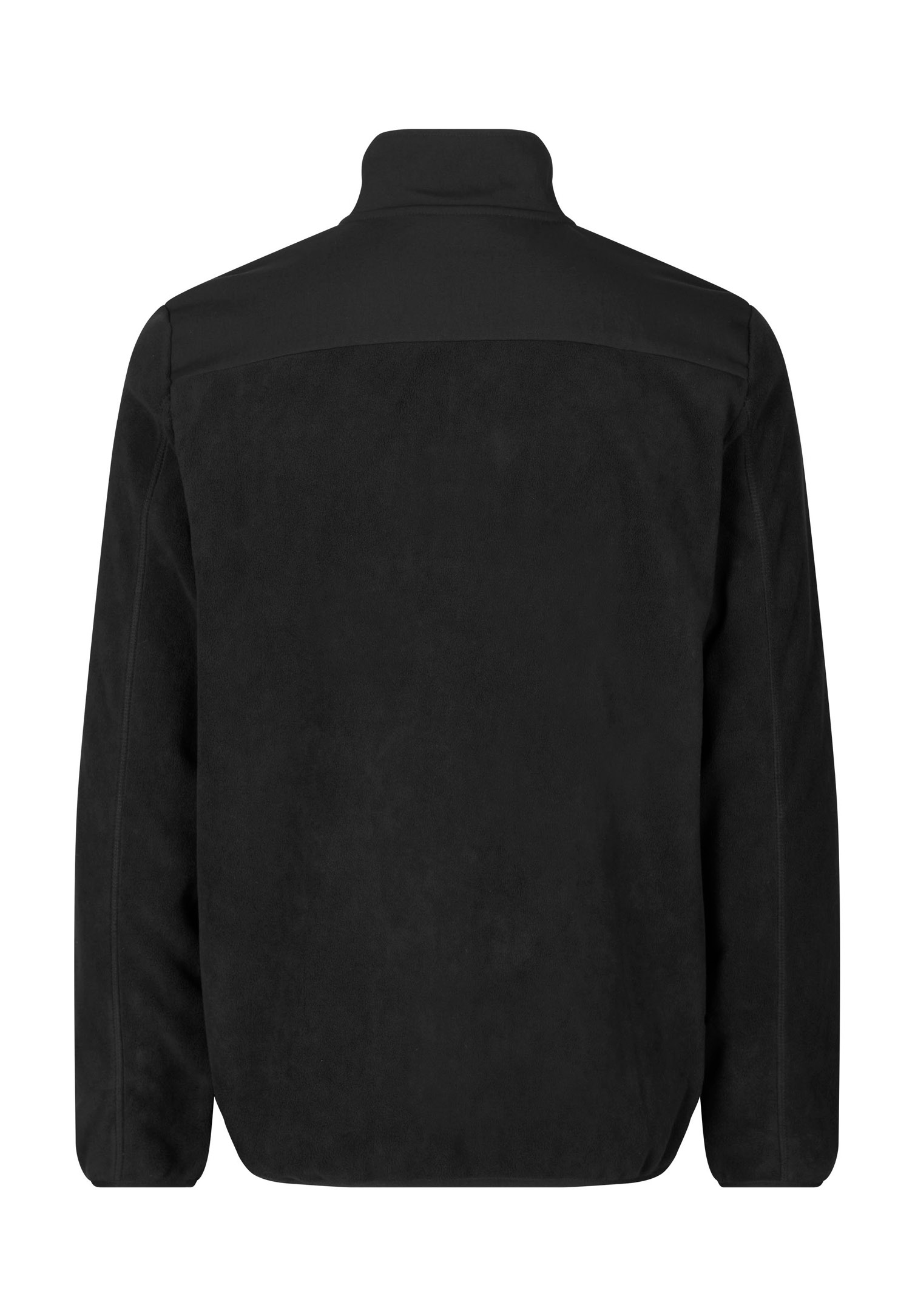 herren fleece mix jacke - schwarz - s