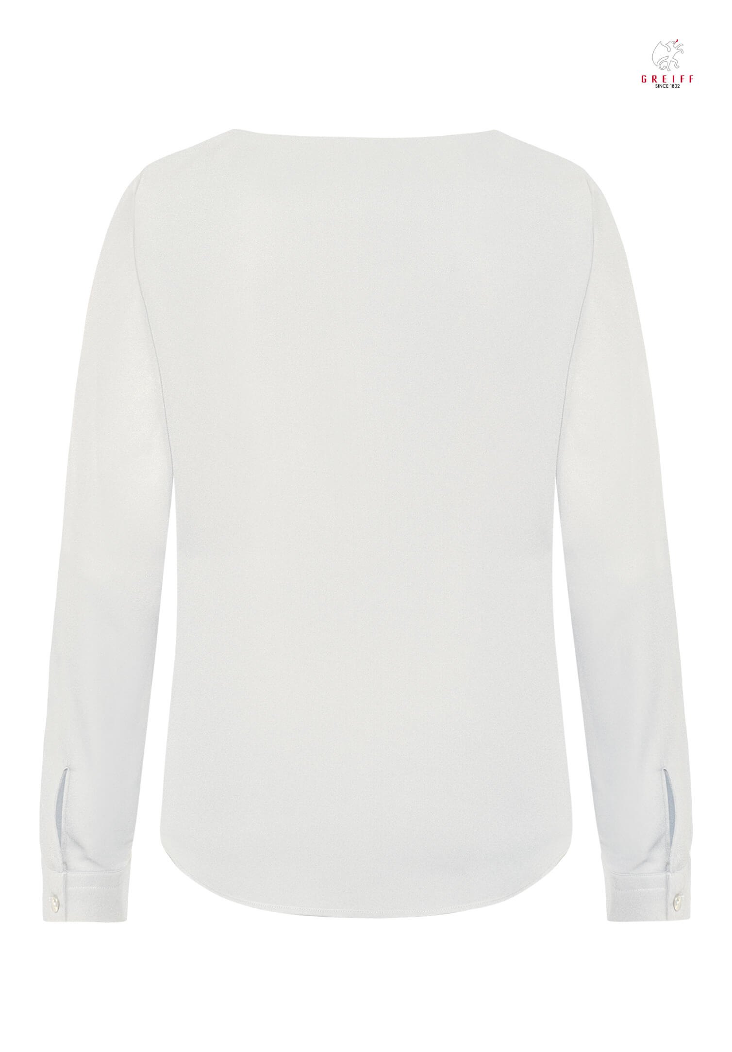chiffon shirt langarm - weiß - 32