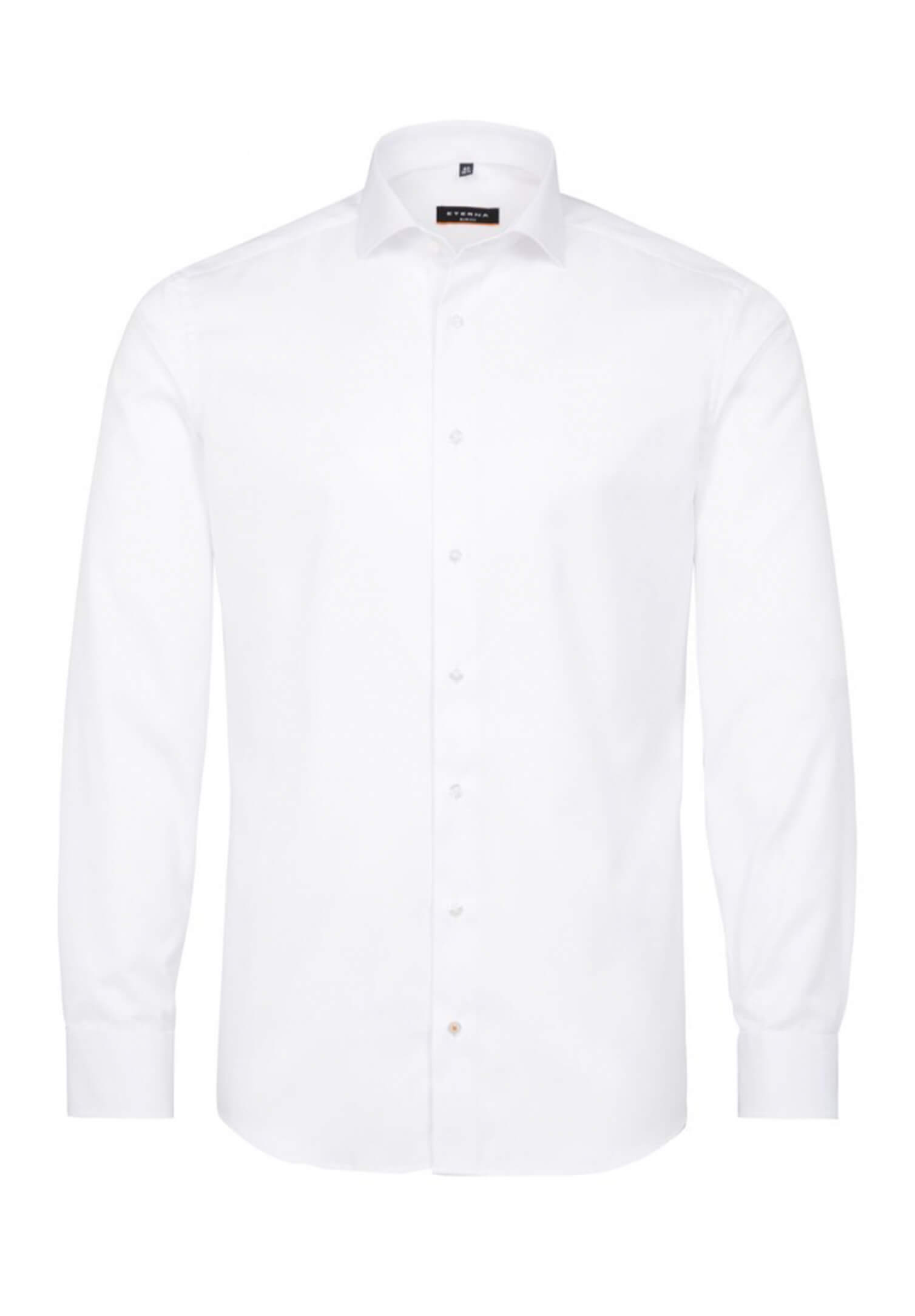 eterna hemd blickdicht slim fit langarm - armlänge normal - weiß - 42