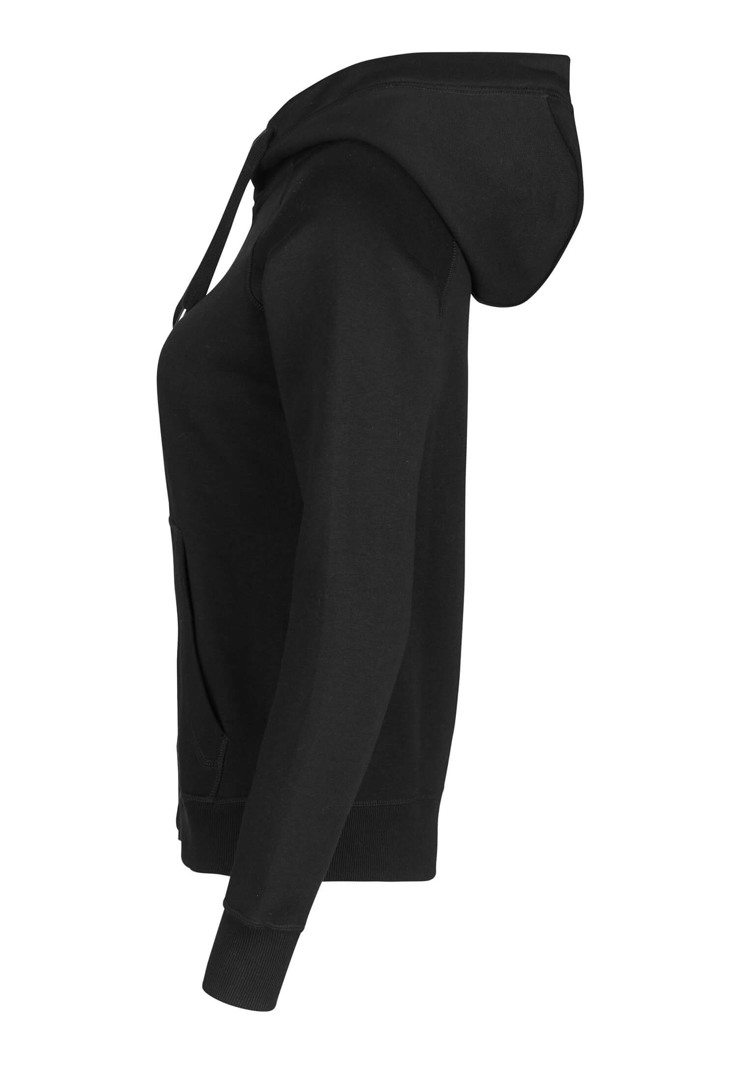 damen sweatjacke - schwarz - l