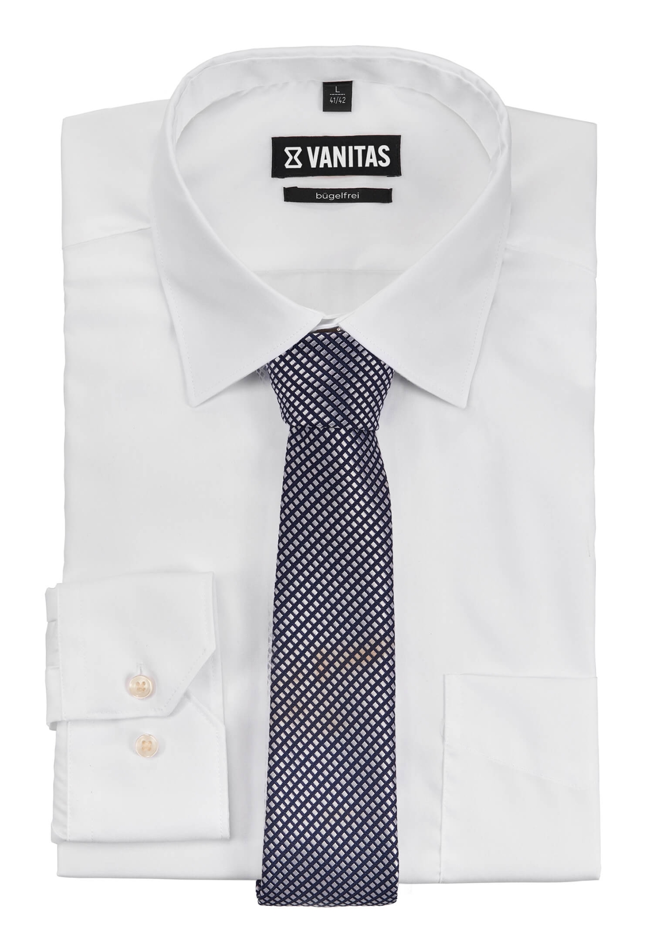 Design Vichy-Karo marine/grau Option : Gummizug