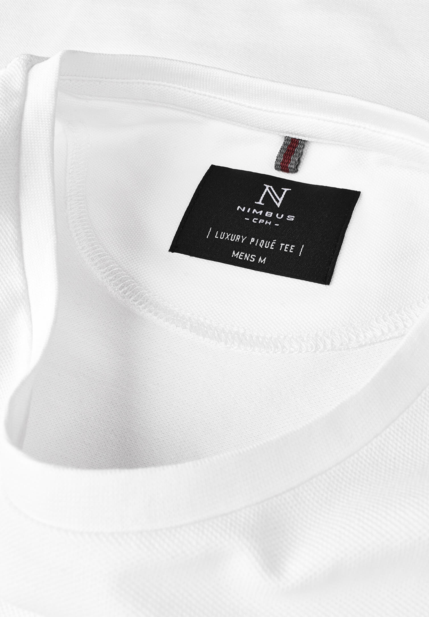 herren piqué shirt - weiß - xl