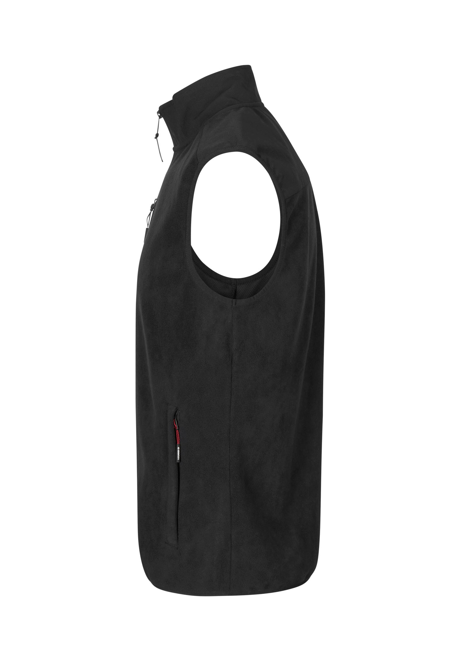 herren fleece mix weste - schwarz - 3xl