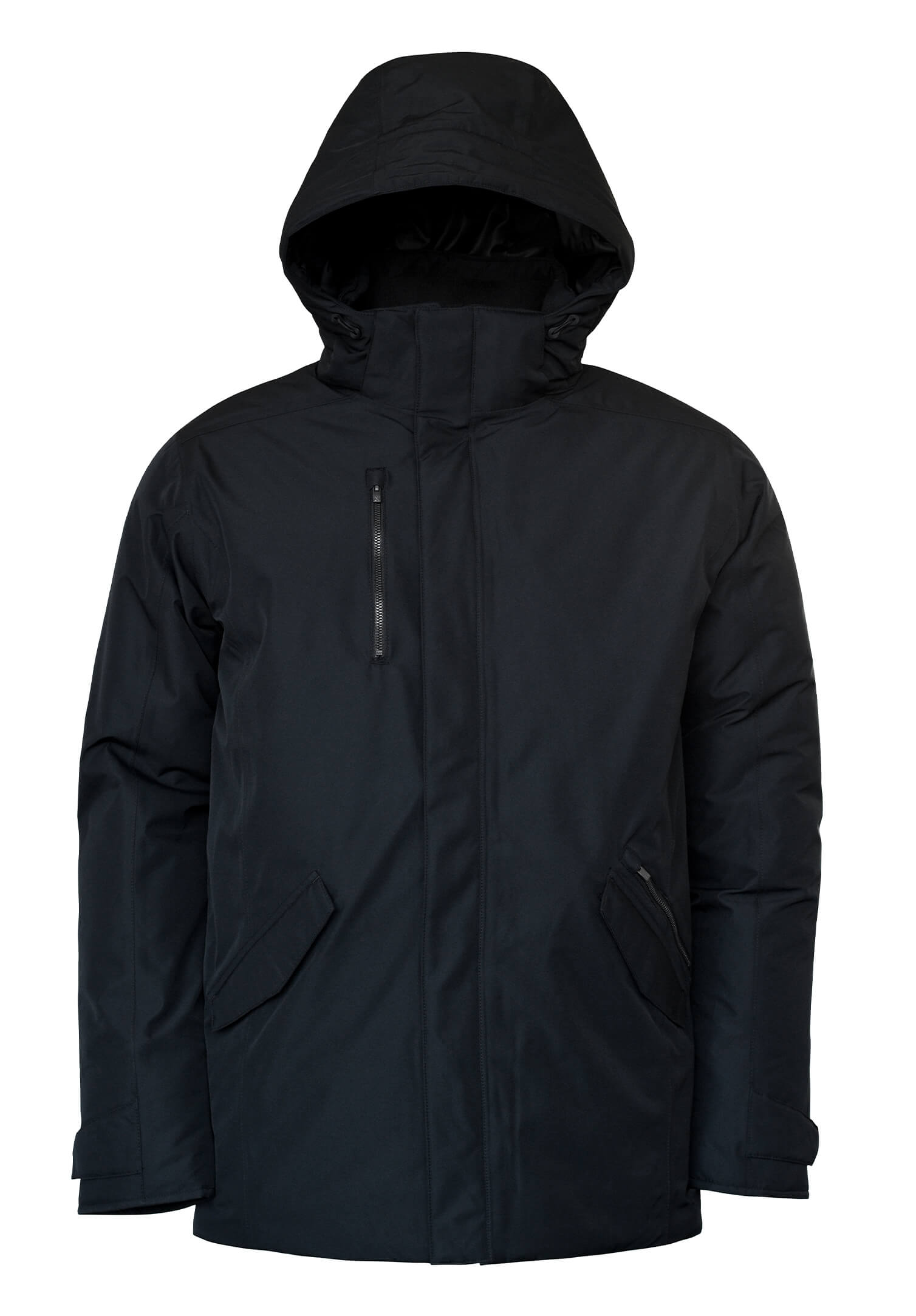 herren winterjacke - größe: l farbe: schwarz