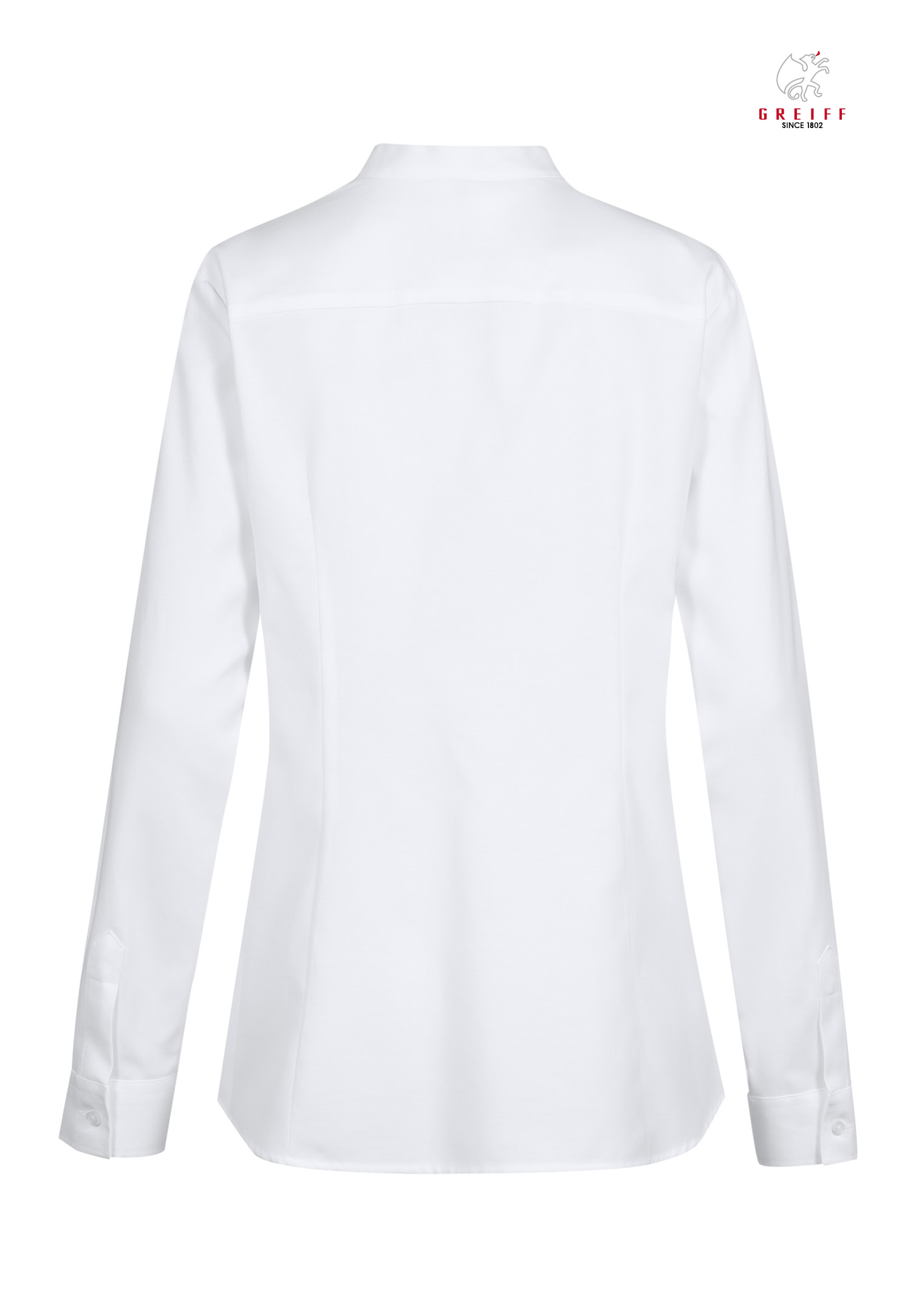 damen stehkragenbluse - weiß - 40