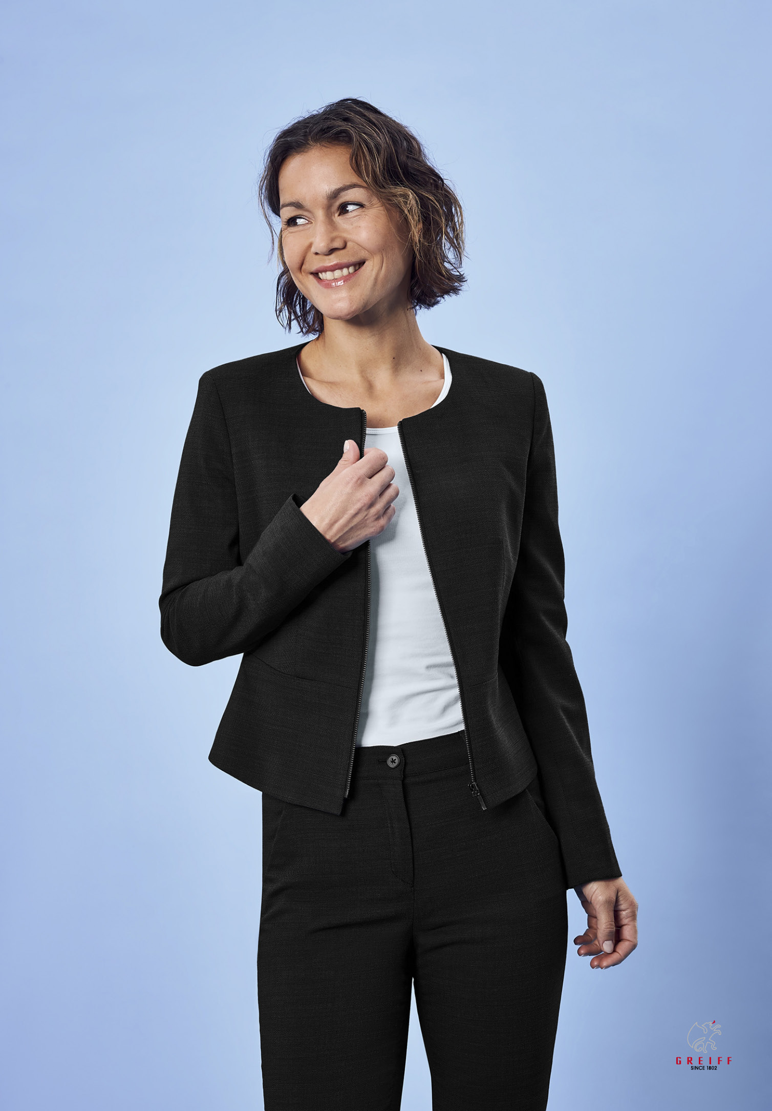 aeria hose slim fit - schwarz - 40