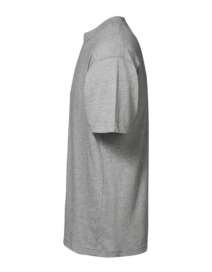 Basic T-Shirt -  hellgrau meliert - L -Sale