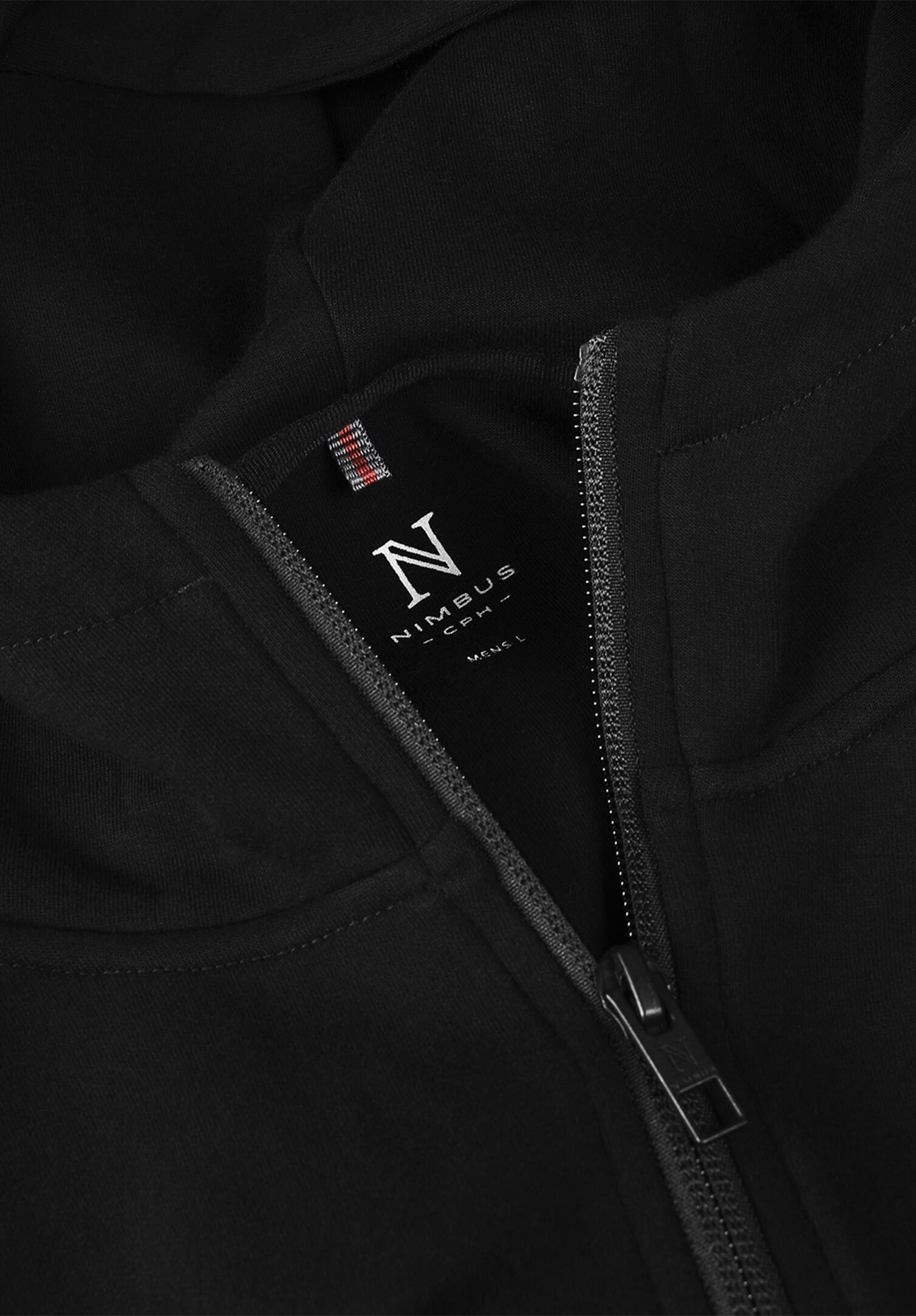 herren double-face hoodie - schwarz - 4xl