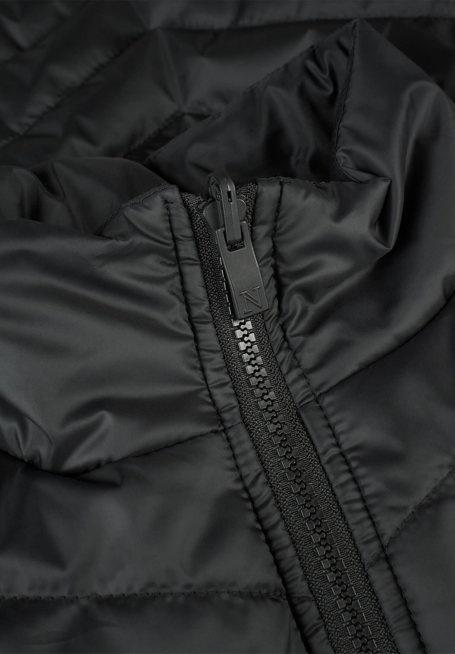 damen steppjacke- schwarz - xs