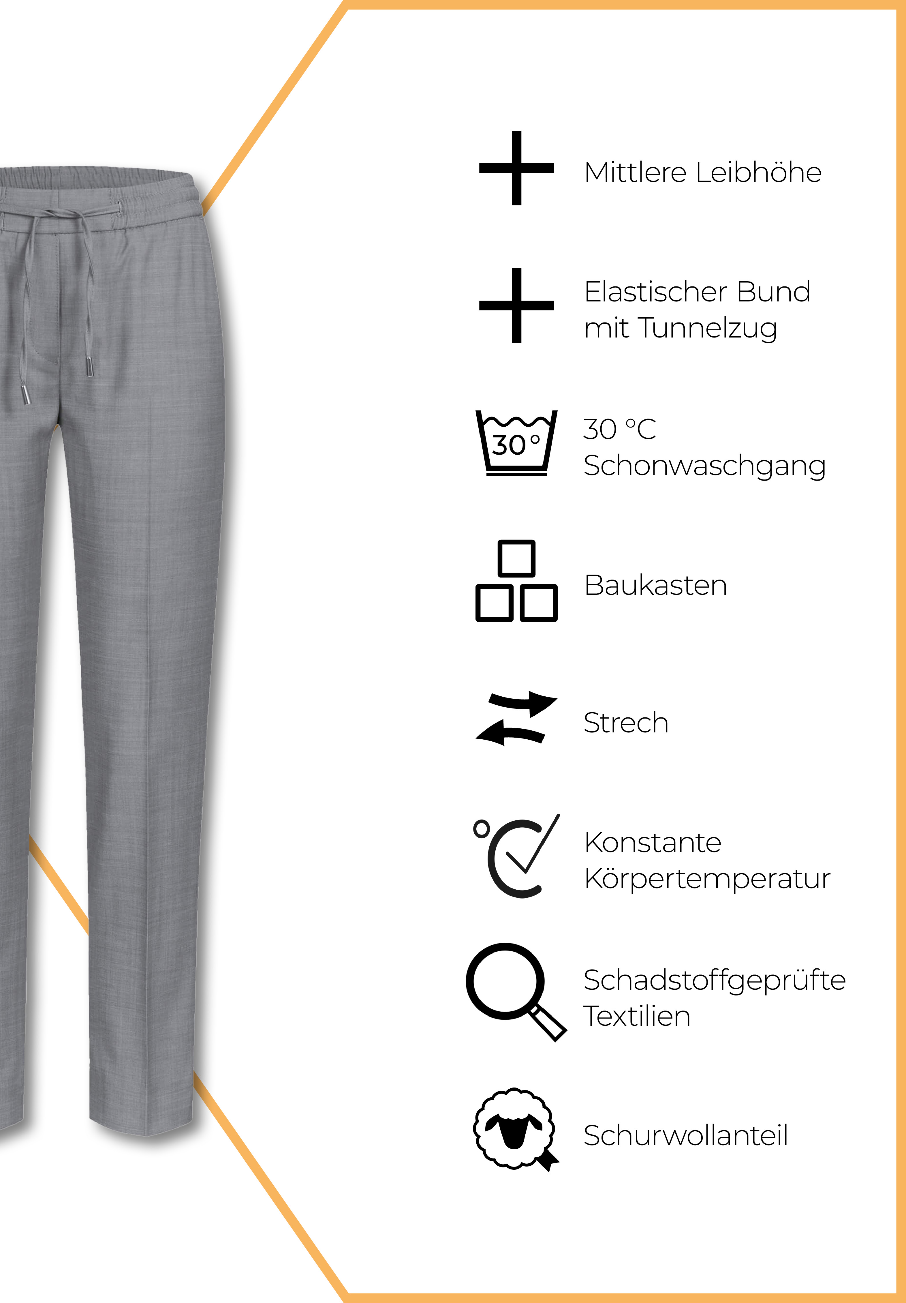 aeria joggpants modern fit - hellgrau - 40
