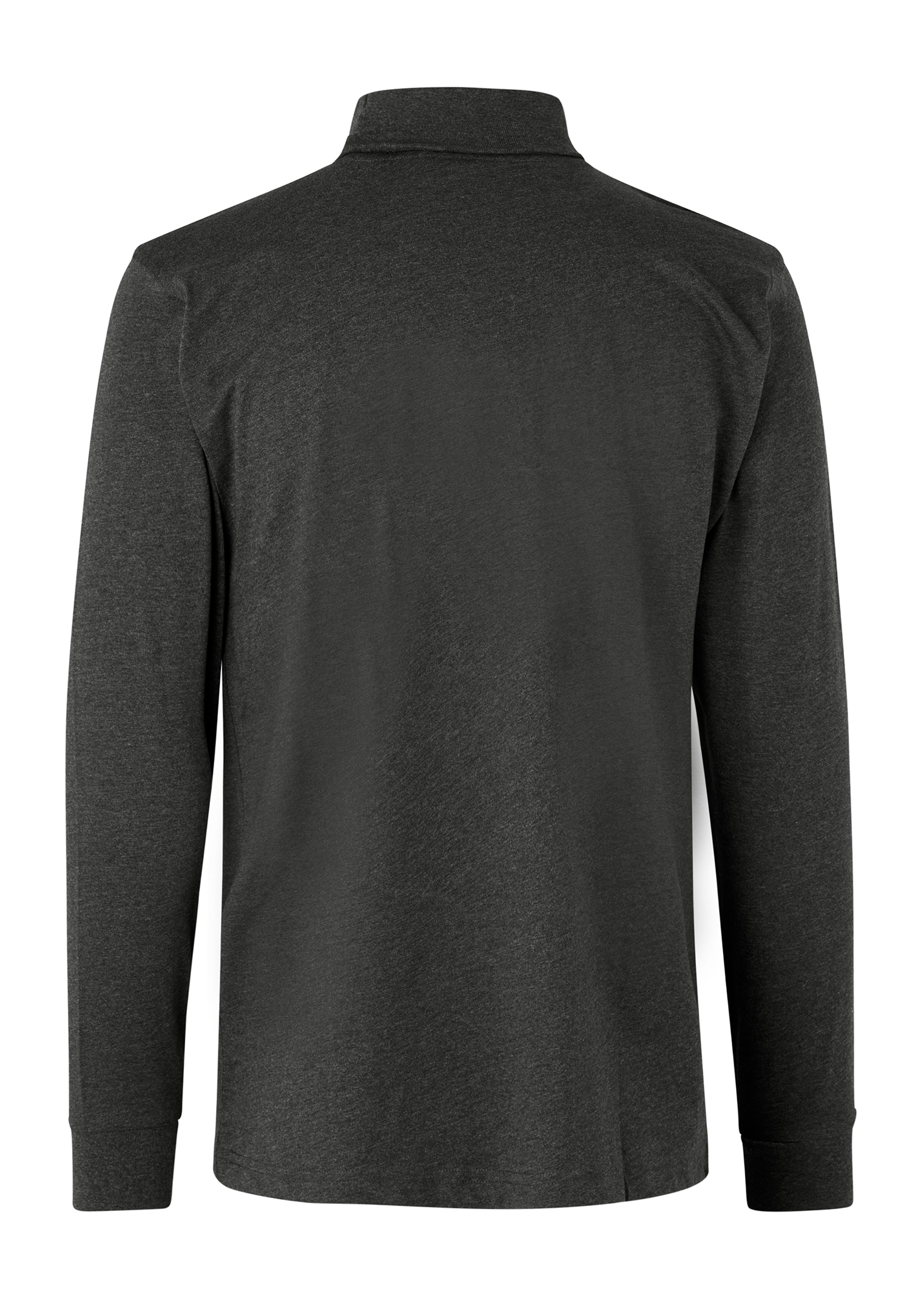 herren rollkragenshirt - anthrazit meliert - l