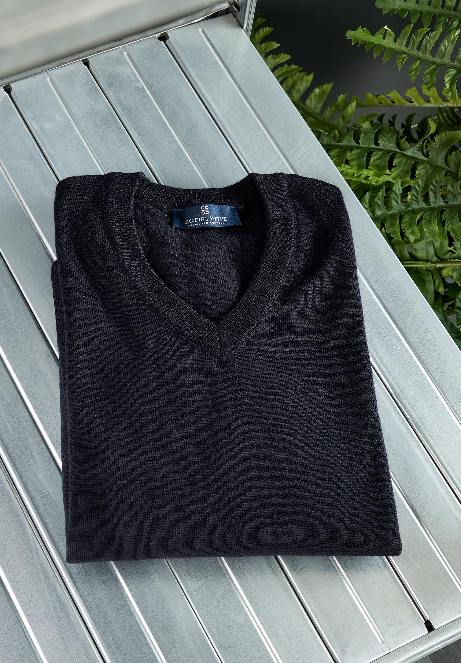herren feinstrick pullover modern fit - marine - l