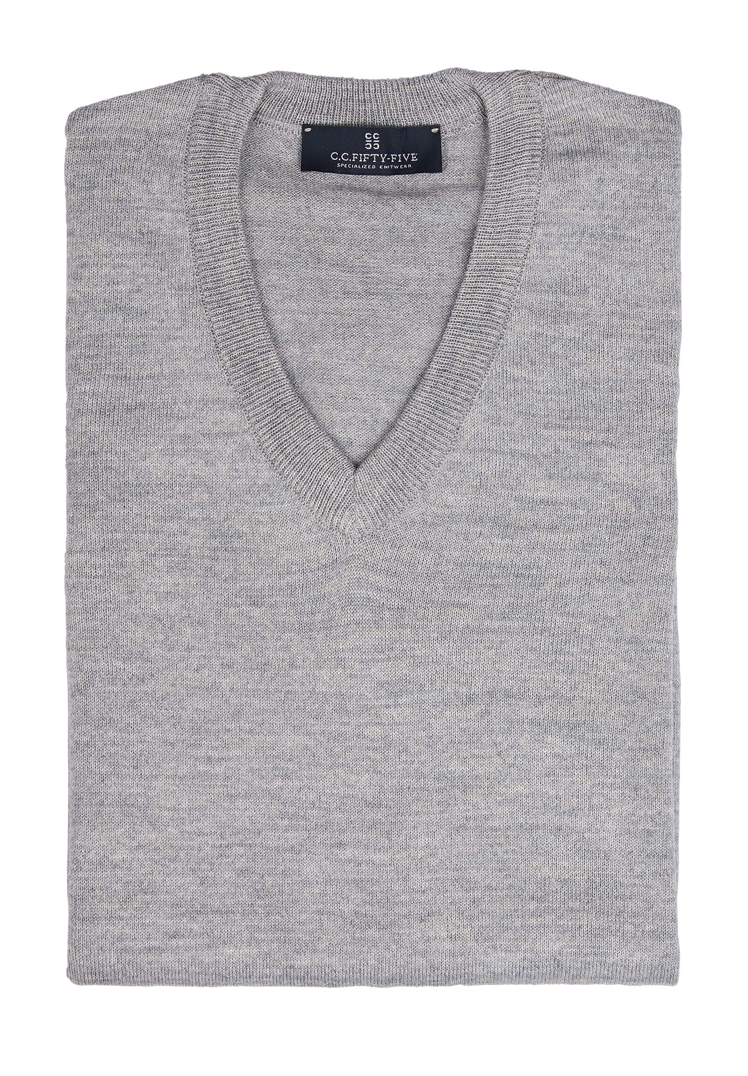 herren feinstrick pullunder modern fit - hellgrau - s