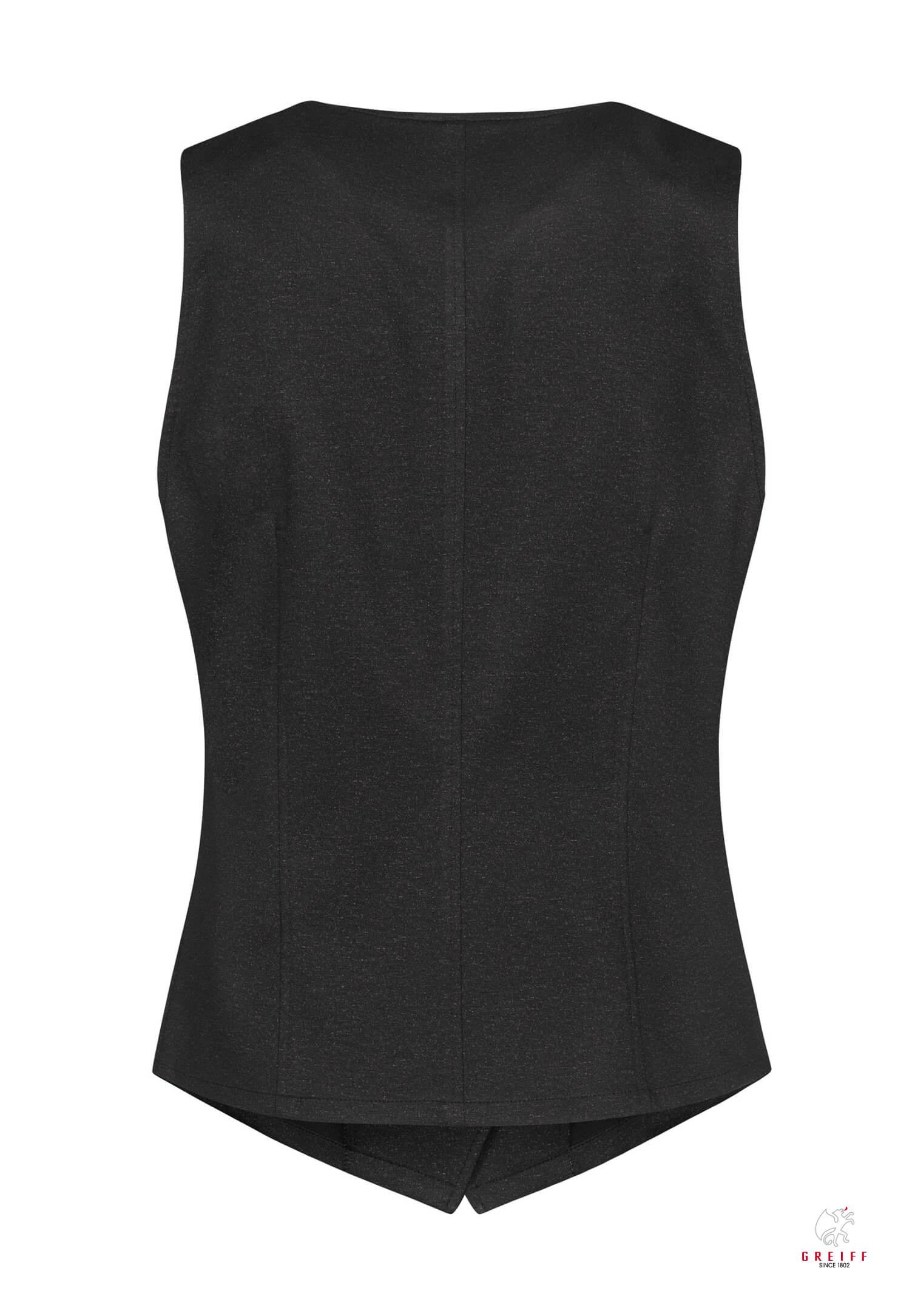damen jersey weste modern fit - anthrazit meliert - 36