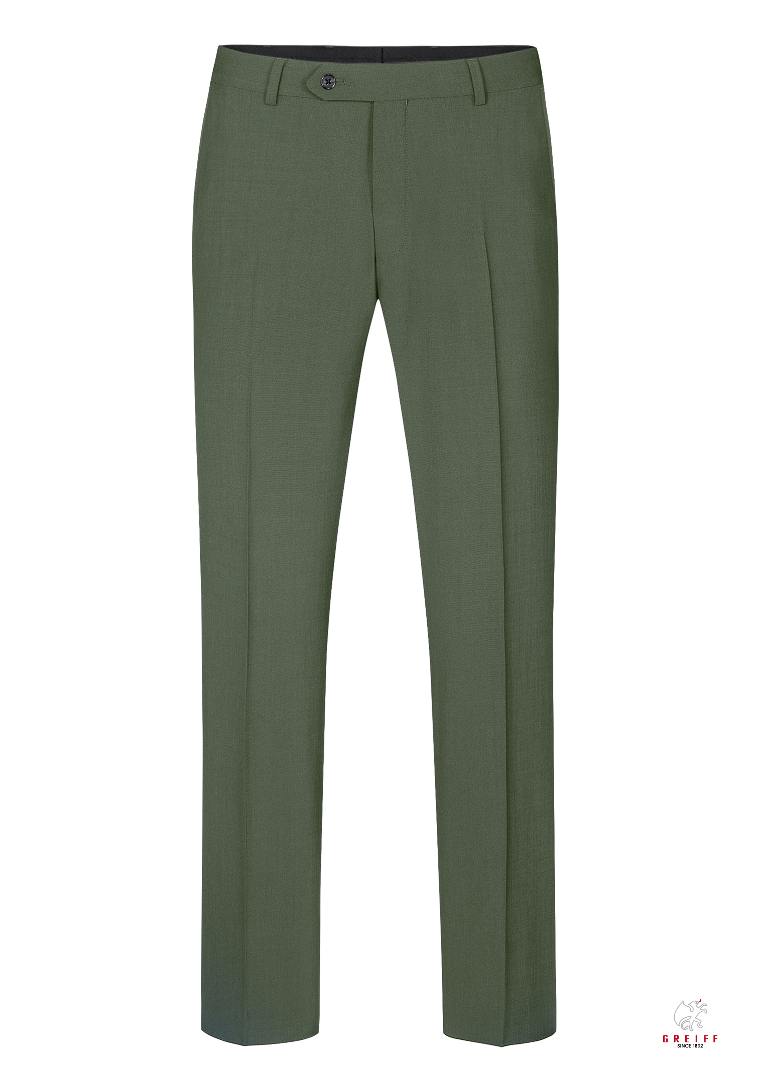 lux hose modern fit - olivgrün - 48