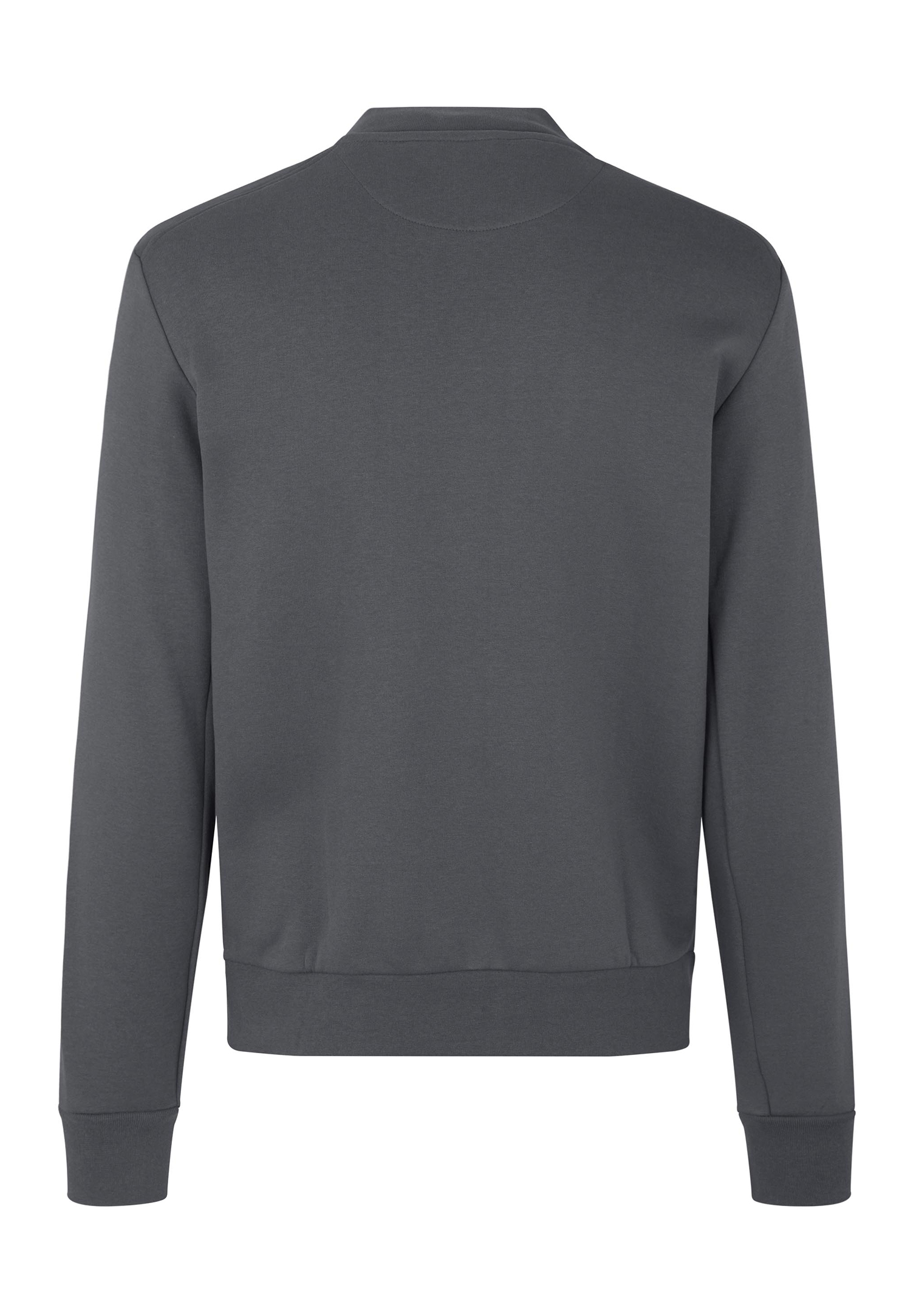 herren sweatjacke mit blousonkragen - grau - 5xl