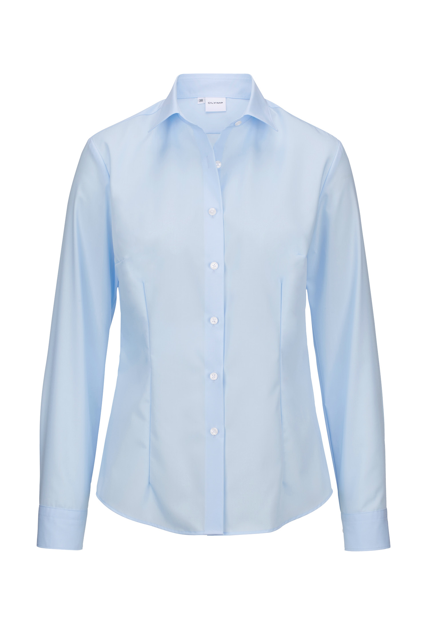 olymp bluse luxor modern fit langarm - hellblau - 46