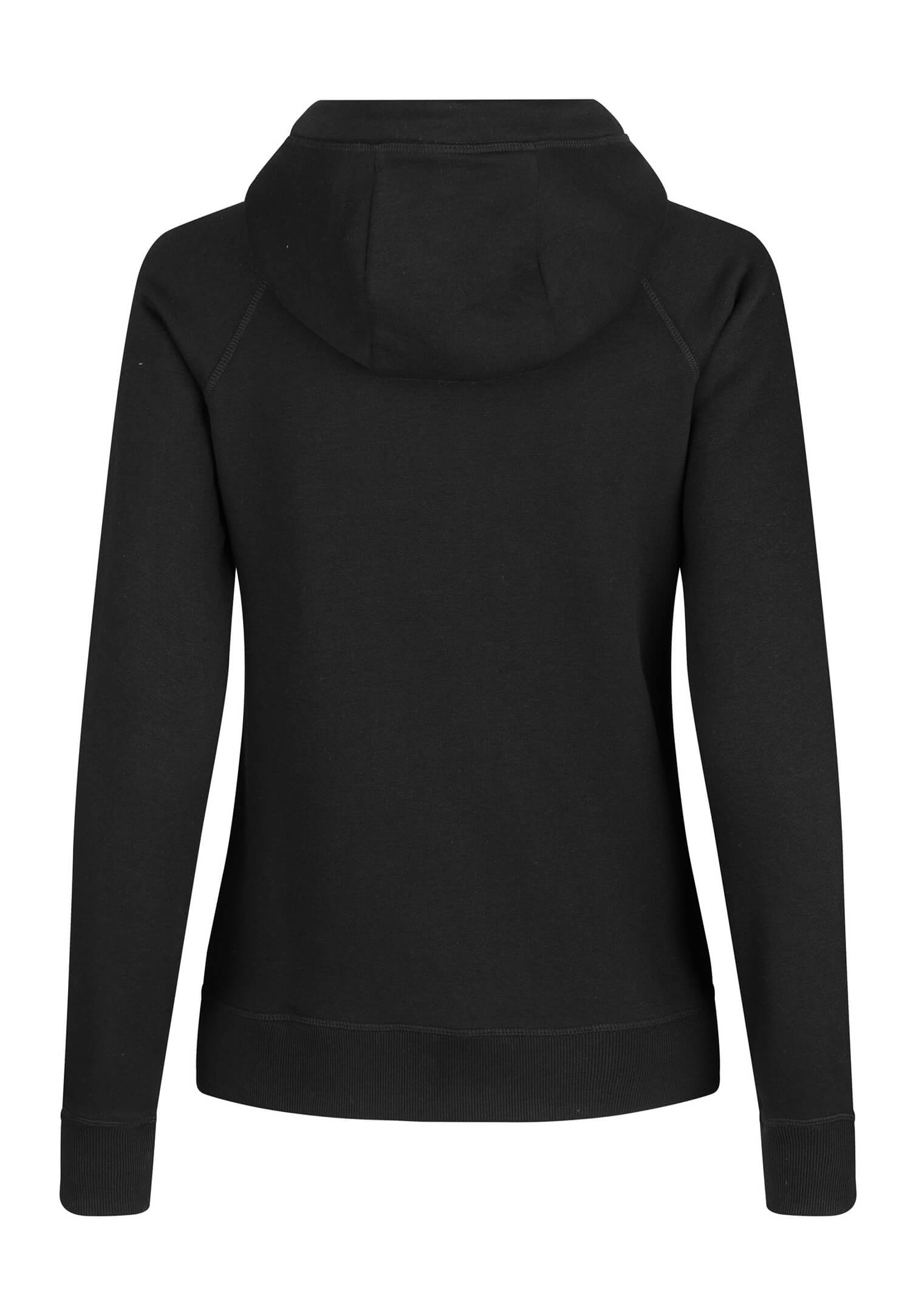 damen sweatjacke - schwarz - l