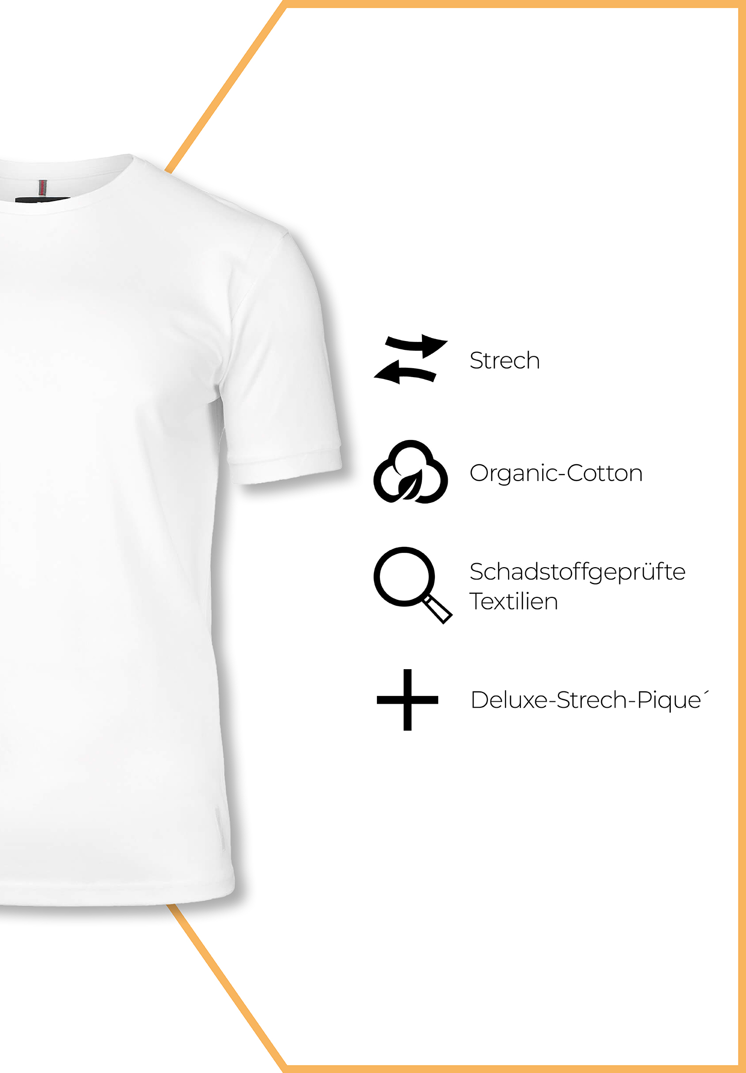 herren piqué shirt - weiß - xl