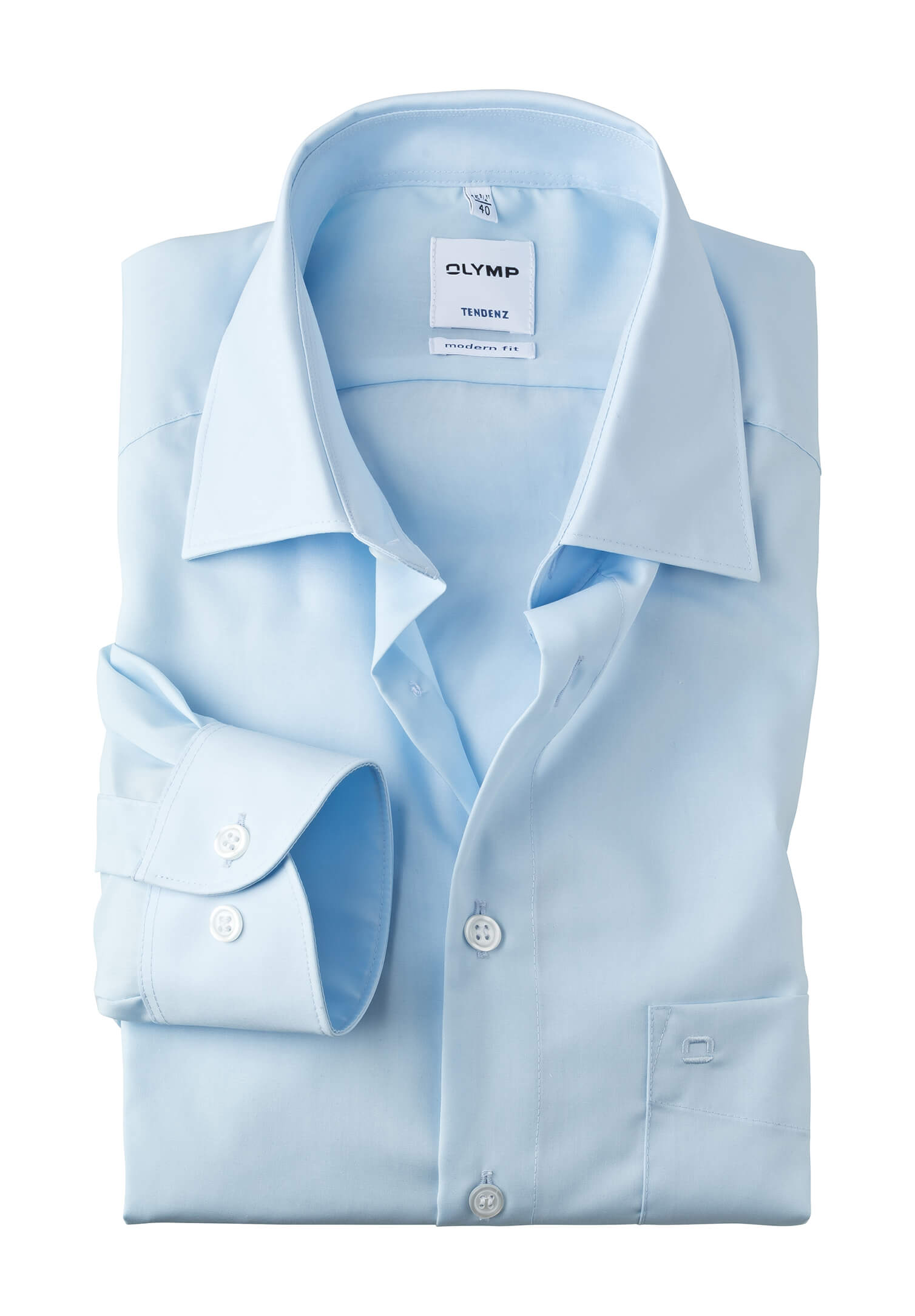 Vanitas-Olymp-Hemd-Tendenz-Langarm-blau-38 | Klassische Hemden