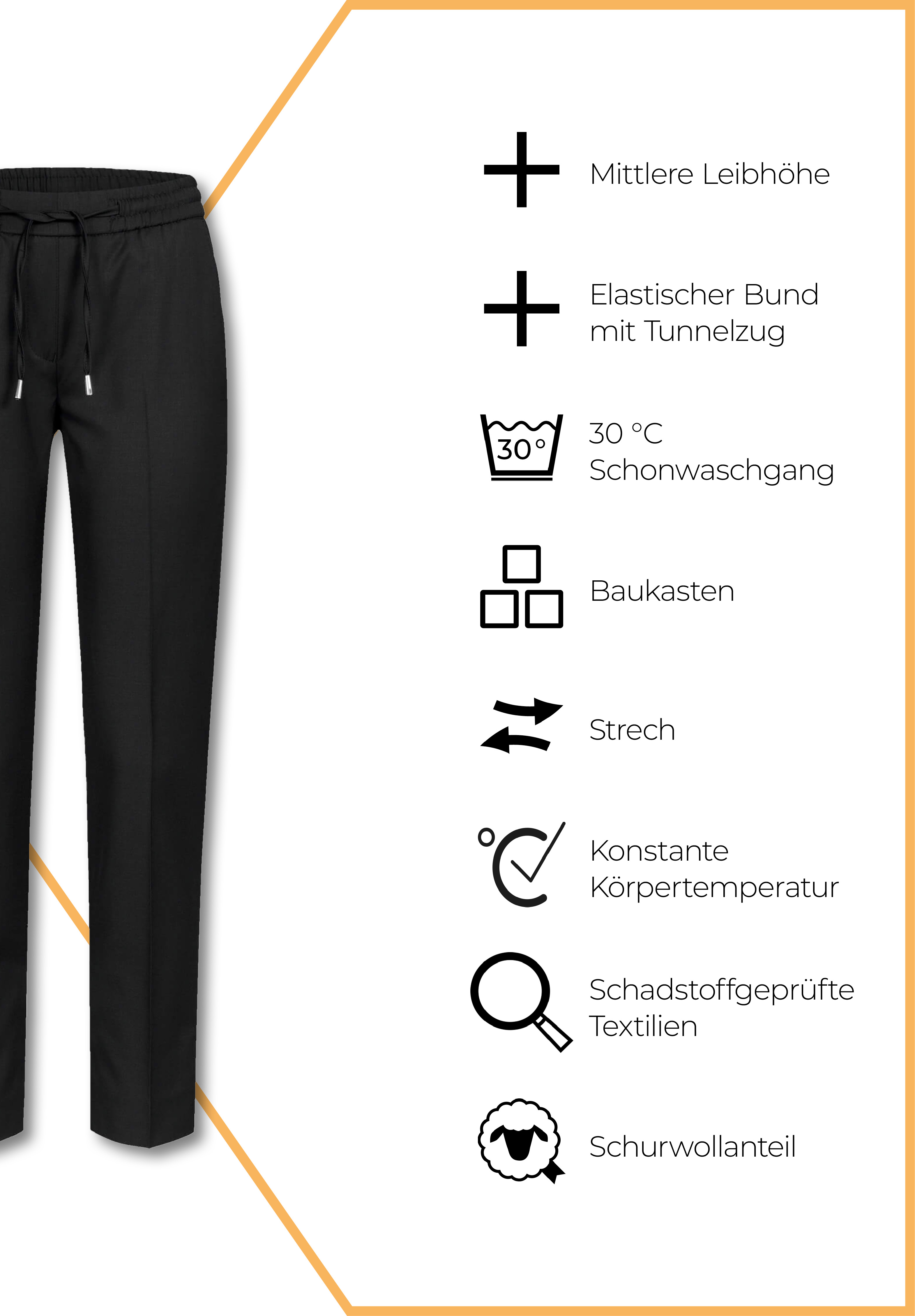 aeria joggpants modern fit - schwarz - 32