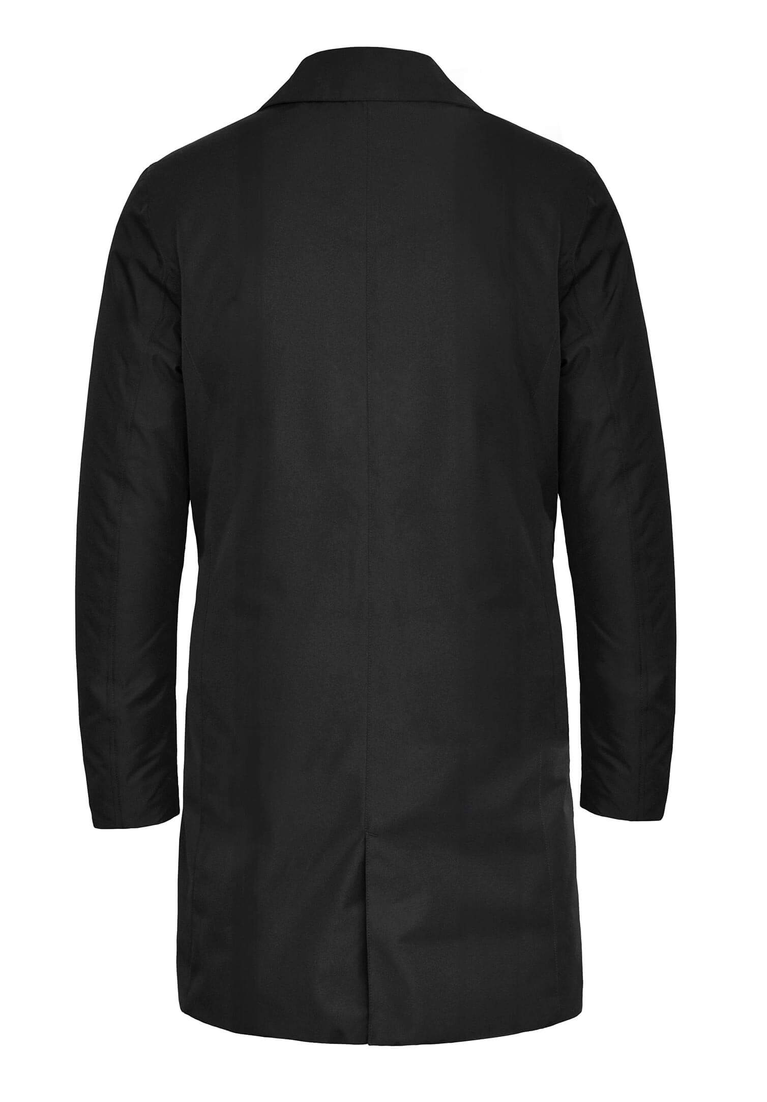 damen long jacket wattiert - schwarz - 2xl