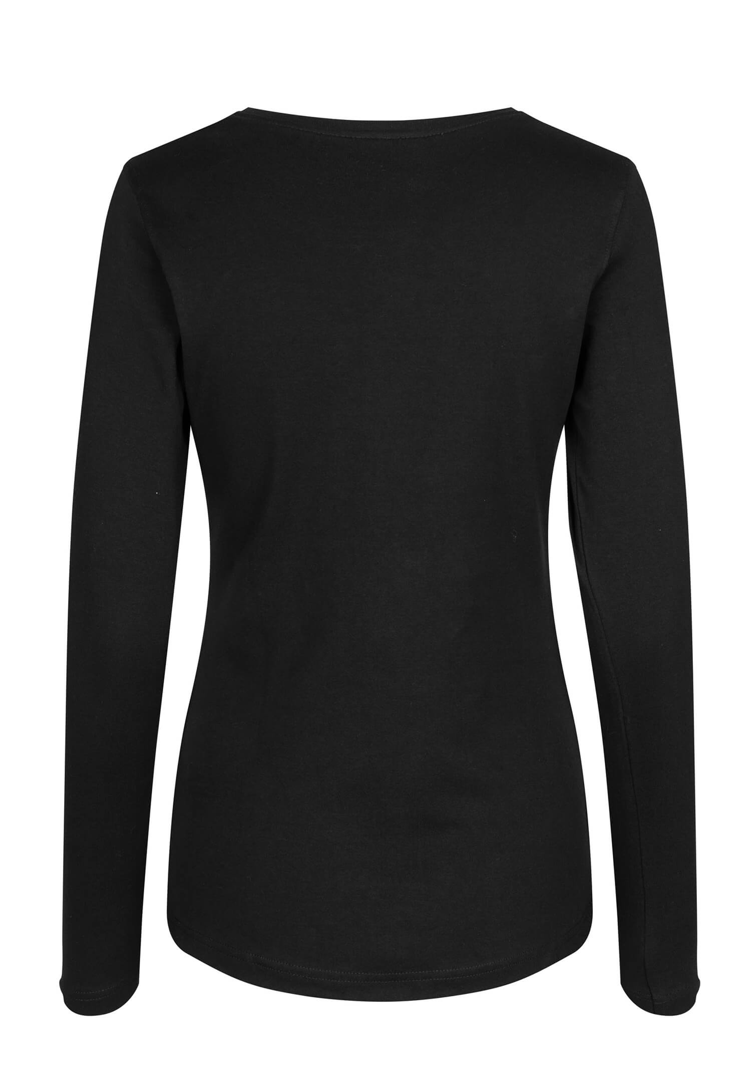 Damen Langarmshirt - schwarz - L