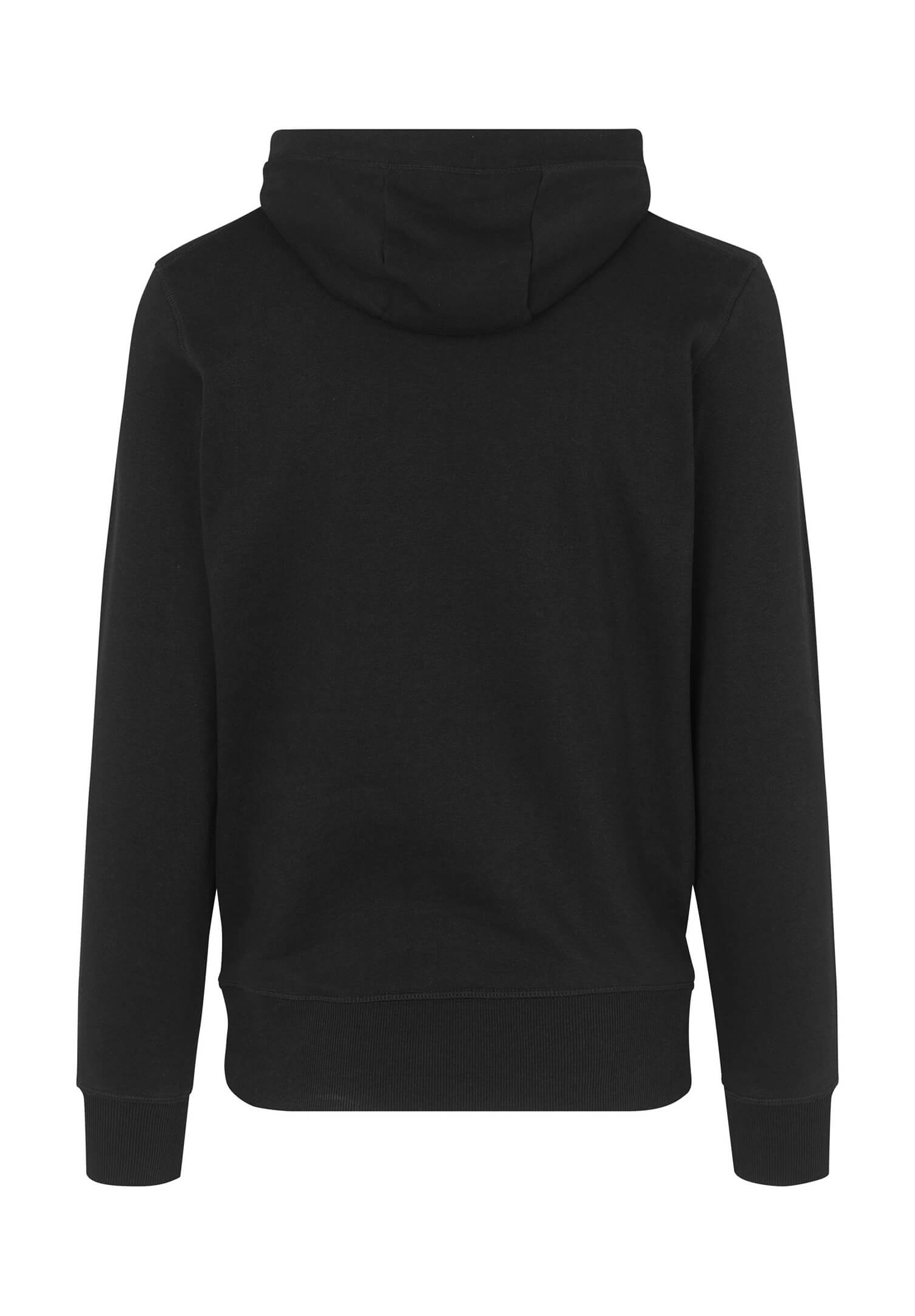 herren hoodie high-cut - schwarz - 6xl
