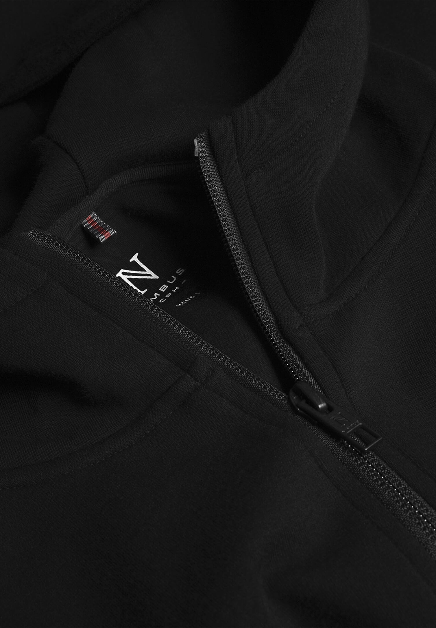 herren double-face hoodie - schwarz - 4xl