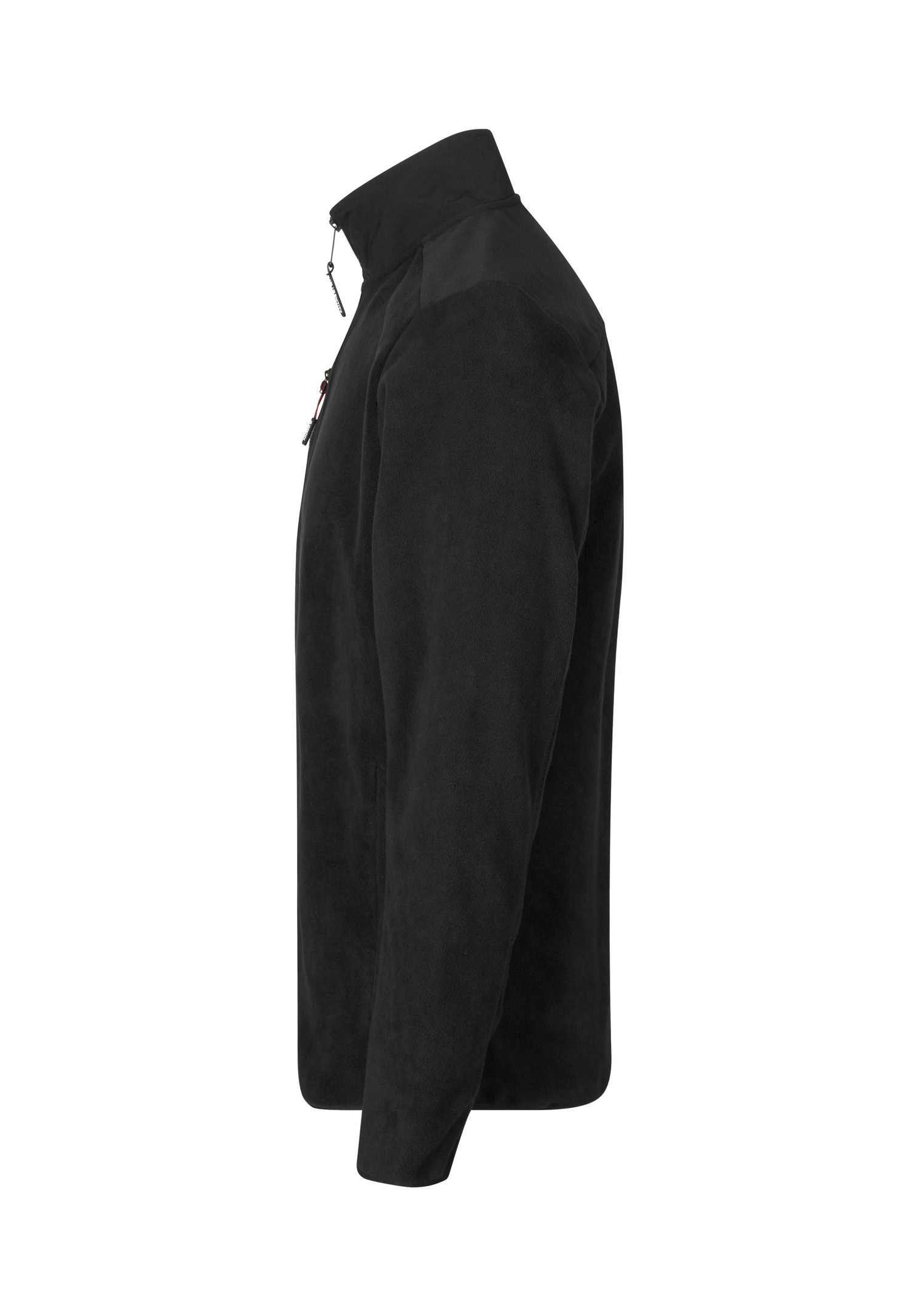 herren fleece mix jacke - schwarz - s