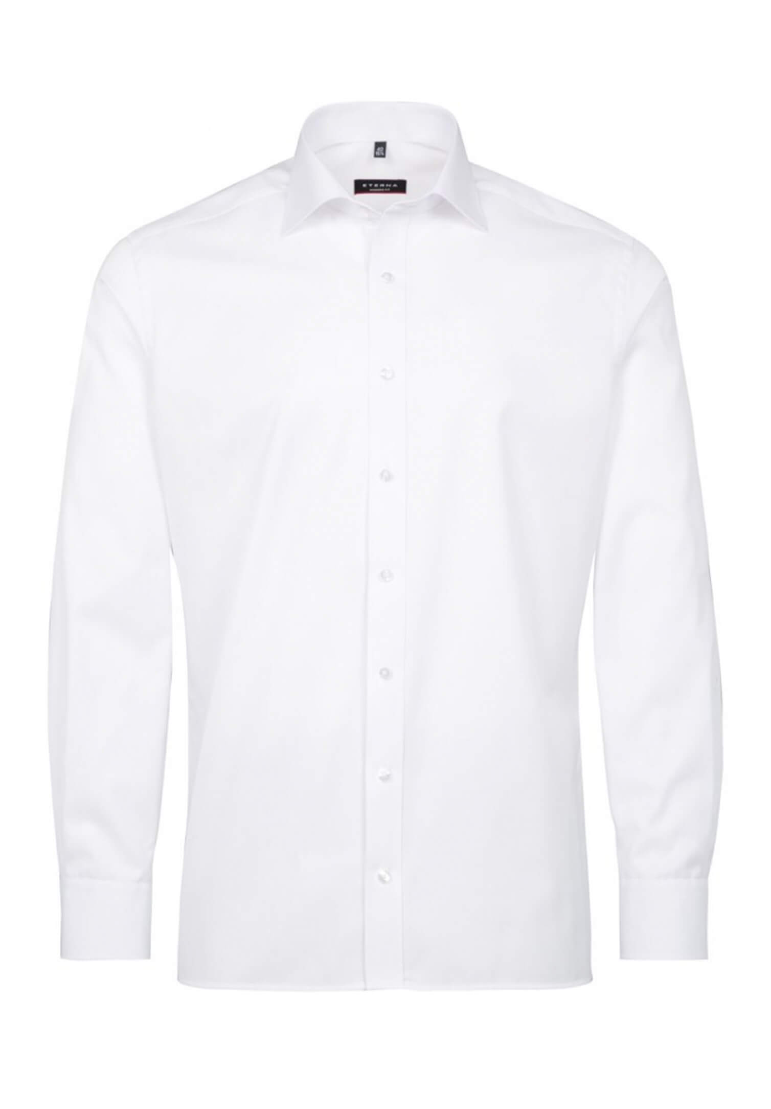 eterna hemd blickdicht modern fit langarm - armlänge normal - weiß - 48