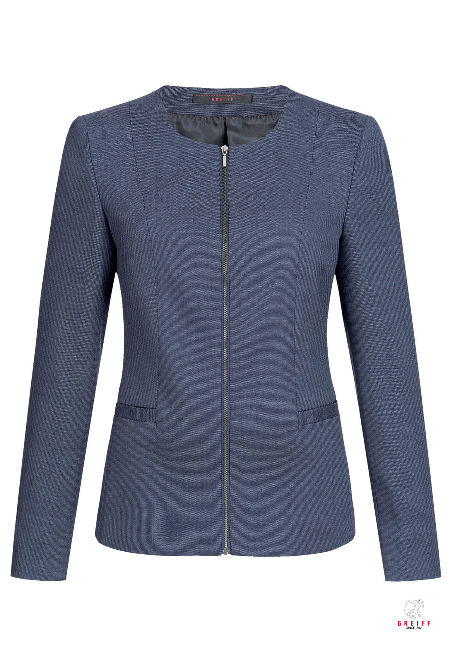 aeria zipp blazer modern fit - pinpoint mittelblau - 42