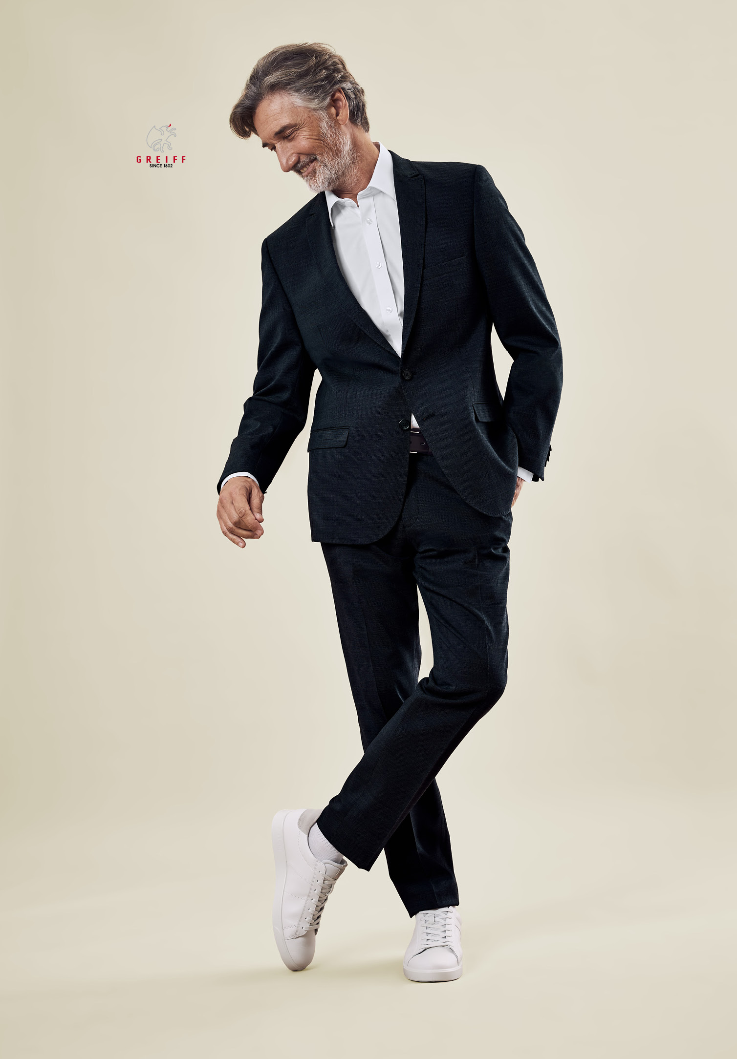 aerio sakko slim fit - schwarz - 52