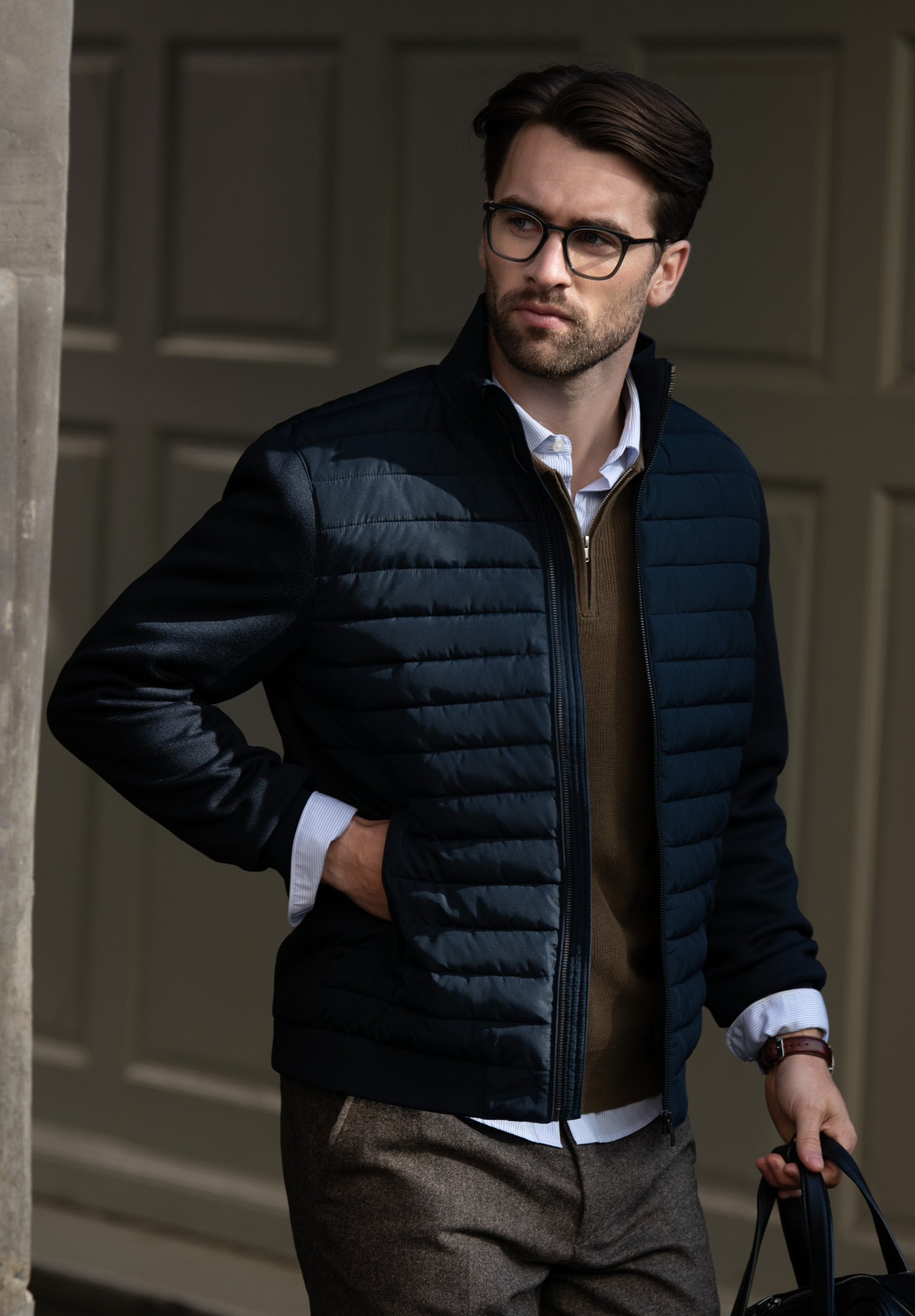 herren premium bestatter jacke - navy - 2xl